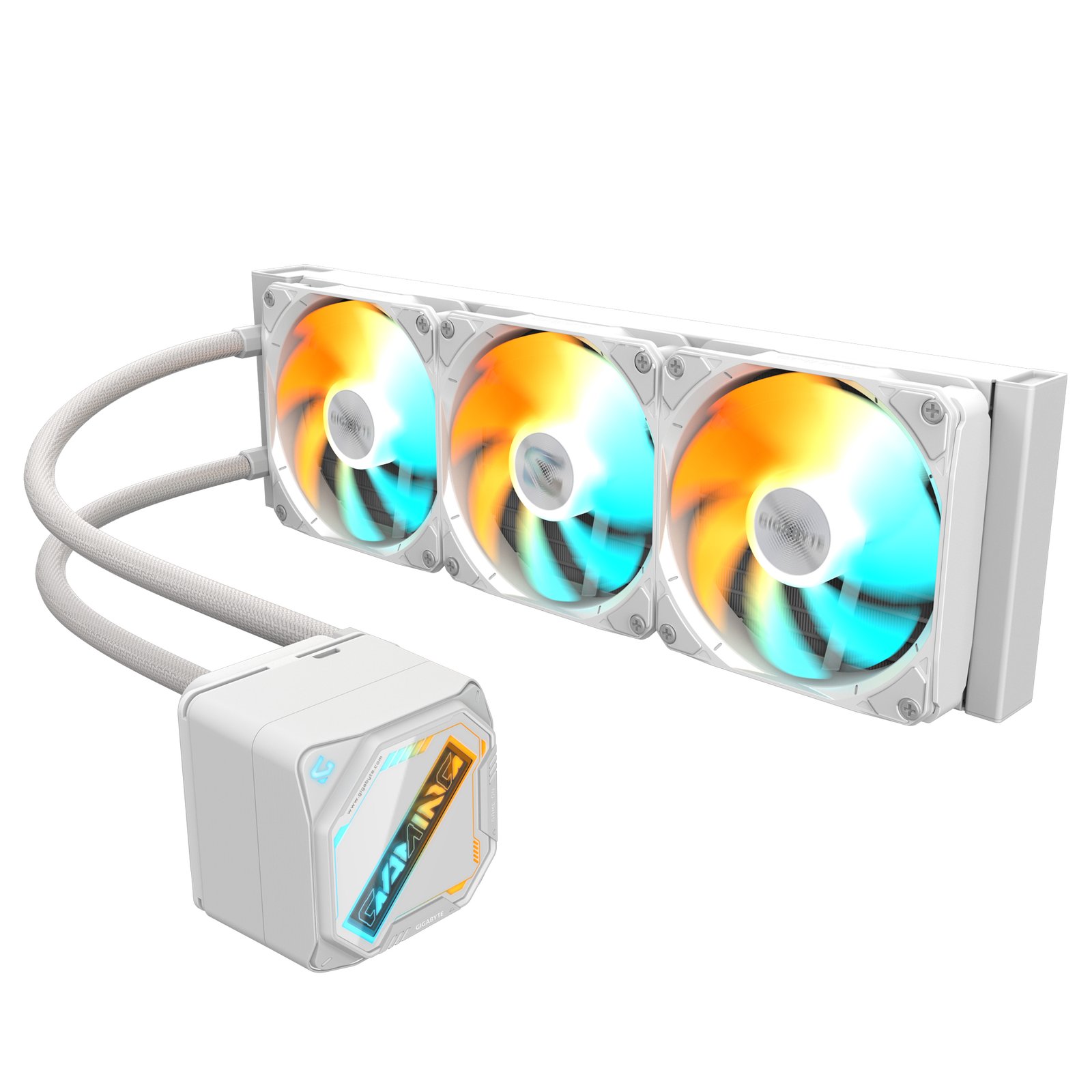 Gigabyte Technology GAMING 360 ICE Liquid CPU Cooler- 3x120mm ARGB Fans, slide-in interlocking GP-GIGABYTE GME 360I
