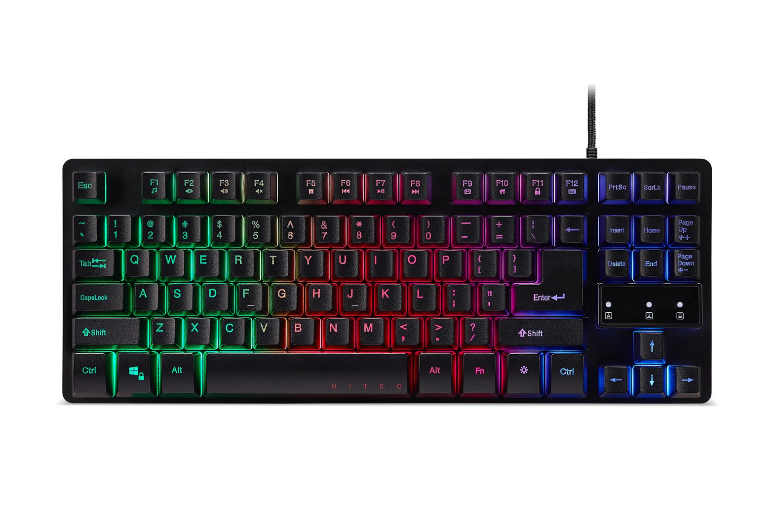 Acer Nitro keyboard Gaming USB QWERTY English Black GP.KBD11.01U