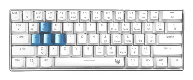 Acer Predator Aethon 330 keyboard Gaming USB + Bluetooth QWERTY English White GP.MCE11.035