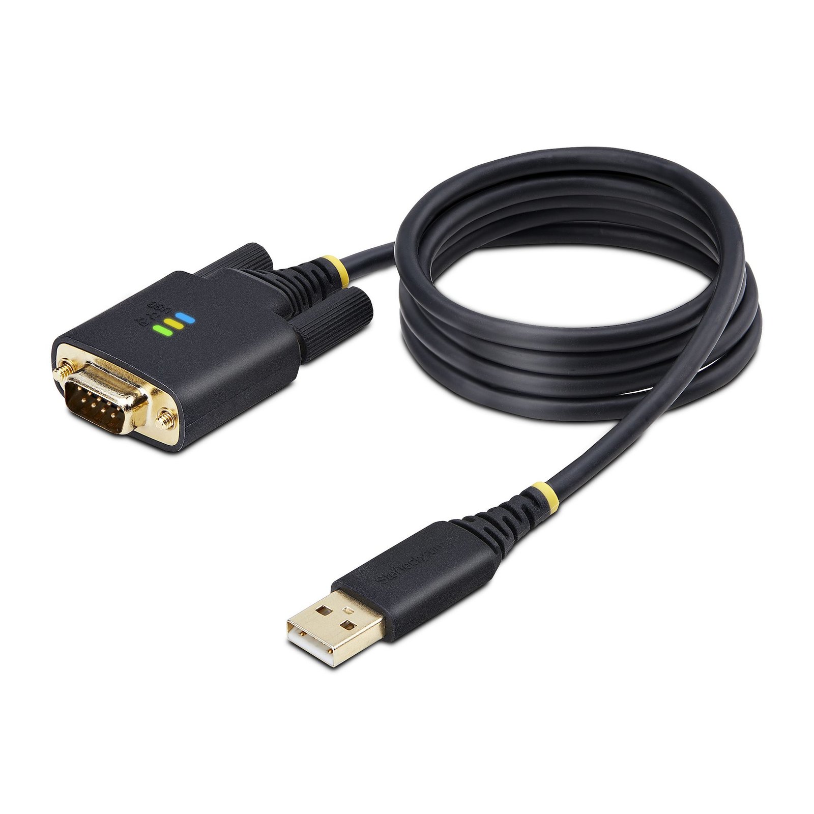StarTech.com 3.3ft (1m) USB to Serial Adapter Cable, COM Retention, Interchangeable Screws/Nuts, 1P3FFCB-USB-SERIAL