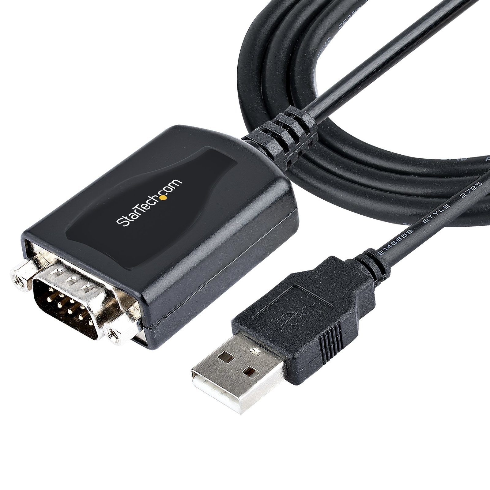 StarTech.com 3ft (1m) USB to Serial Cable with COM Port Retention, DB9 Male RS232 Converter, 1P3FPC-USB-SERIAL