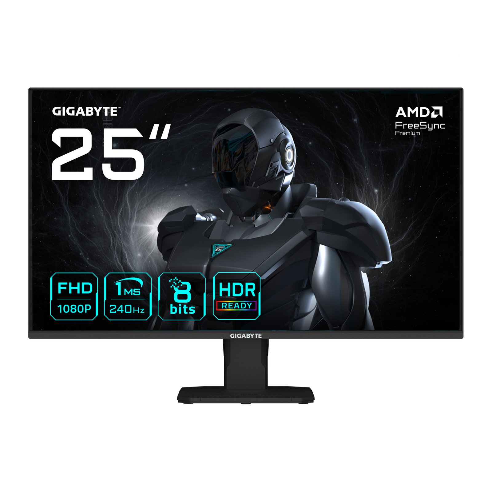 Gigabyte Technology GS25F2A 25" FHD Gaming Monitor - 1920 x 1080, 240Hz, 1ms, 300 cd/m², Display
