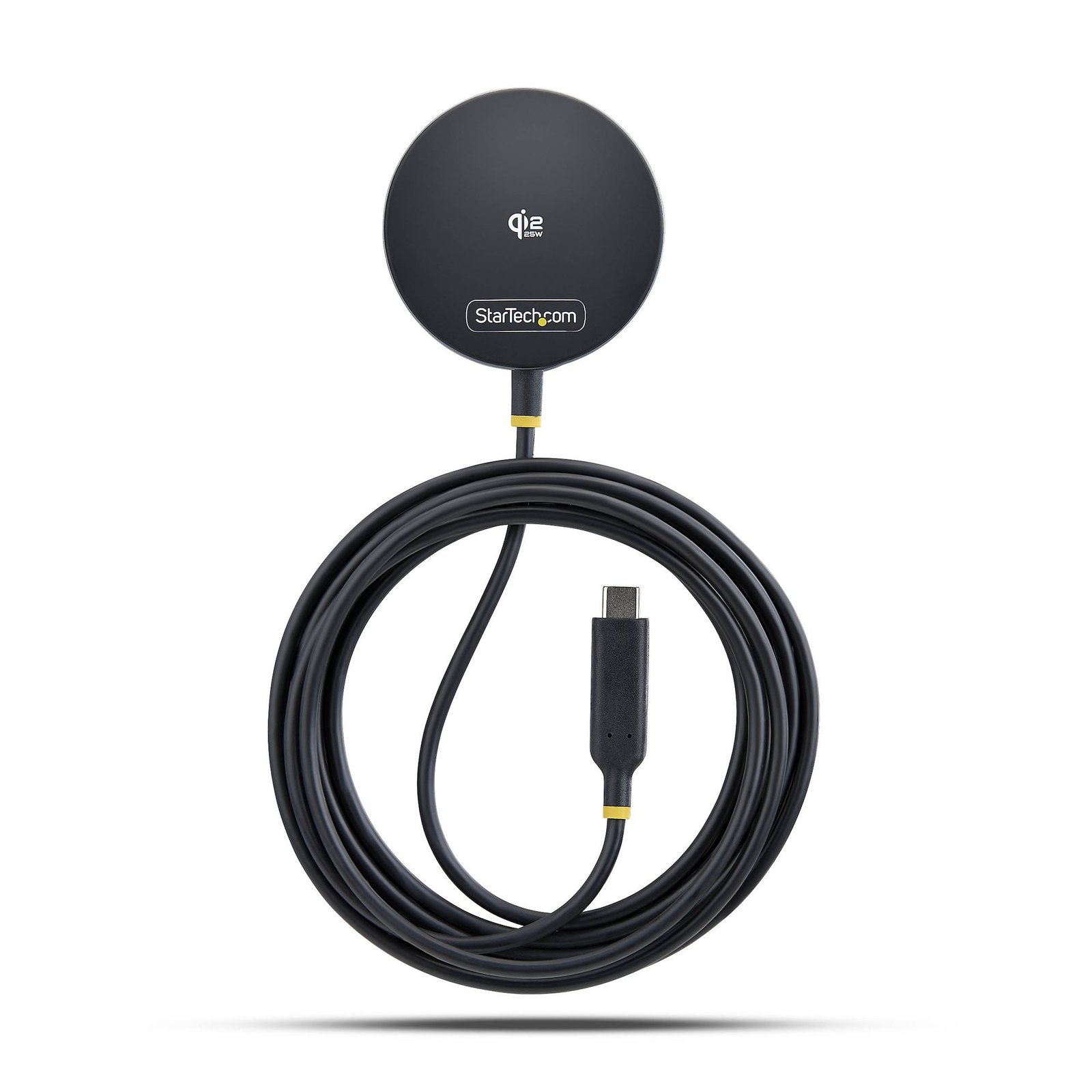 StarTech.com Qi2.2 Certified 25W Magnetic Wireless Charging Pad with 6.6ft (2m) USB-C Tethered 1PB-WIRELESS-CHARGER