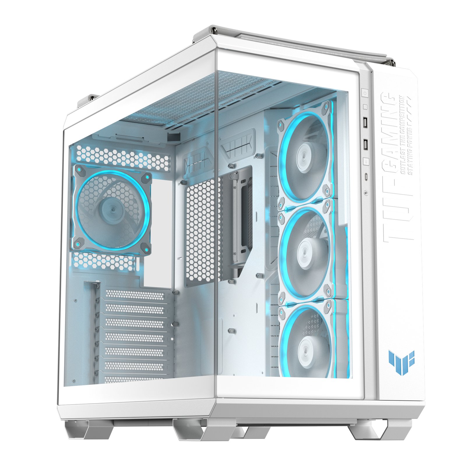 ASUS TUF GAMING GT502 Horizon TG ARGB White Midi Tower GT502/WHT/TG