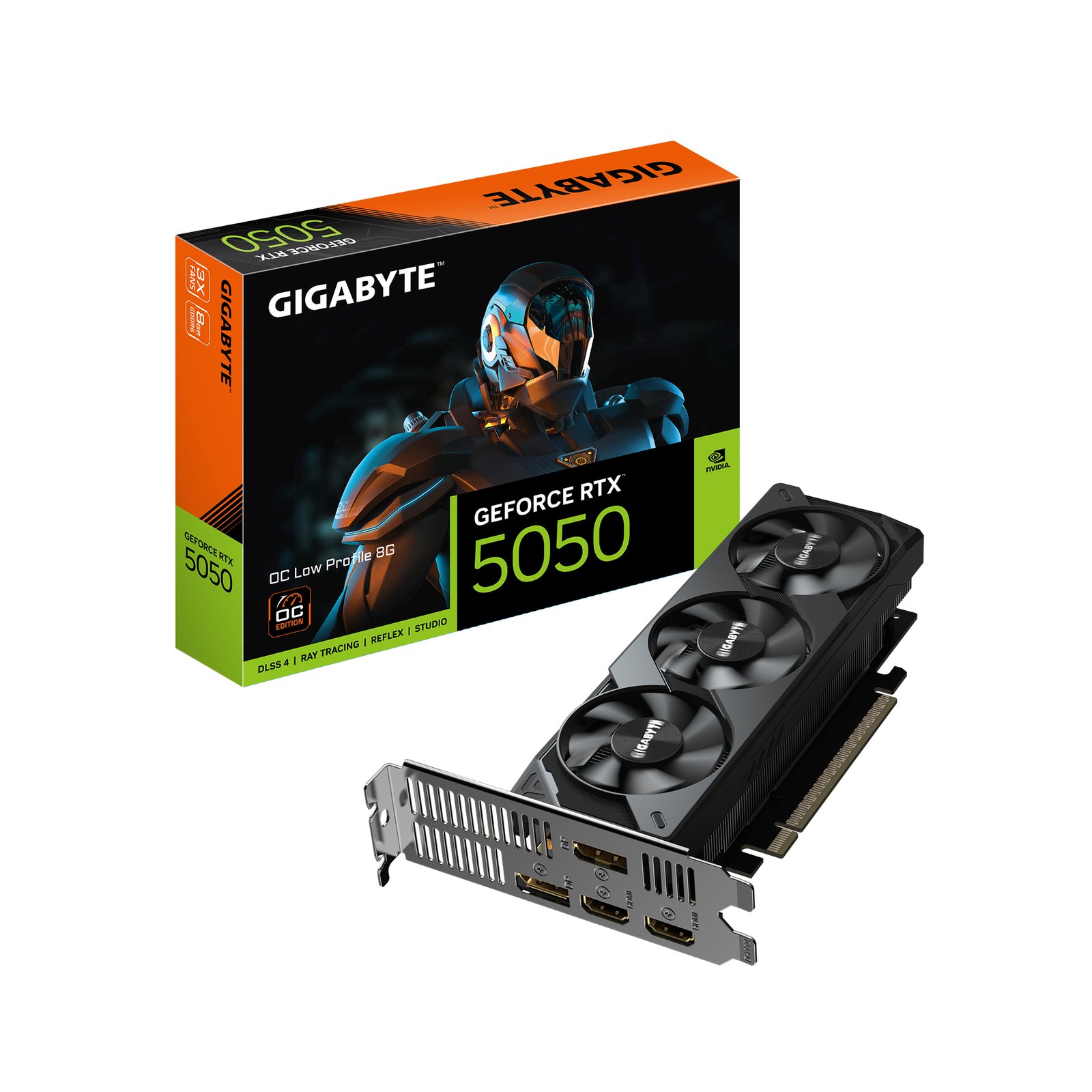 Gigabyte Technology GeForce RTX 5050 OC Low Profile 8G Graphics Card GV-N5050OC-8GL
