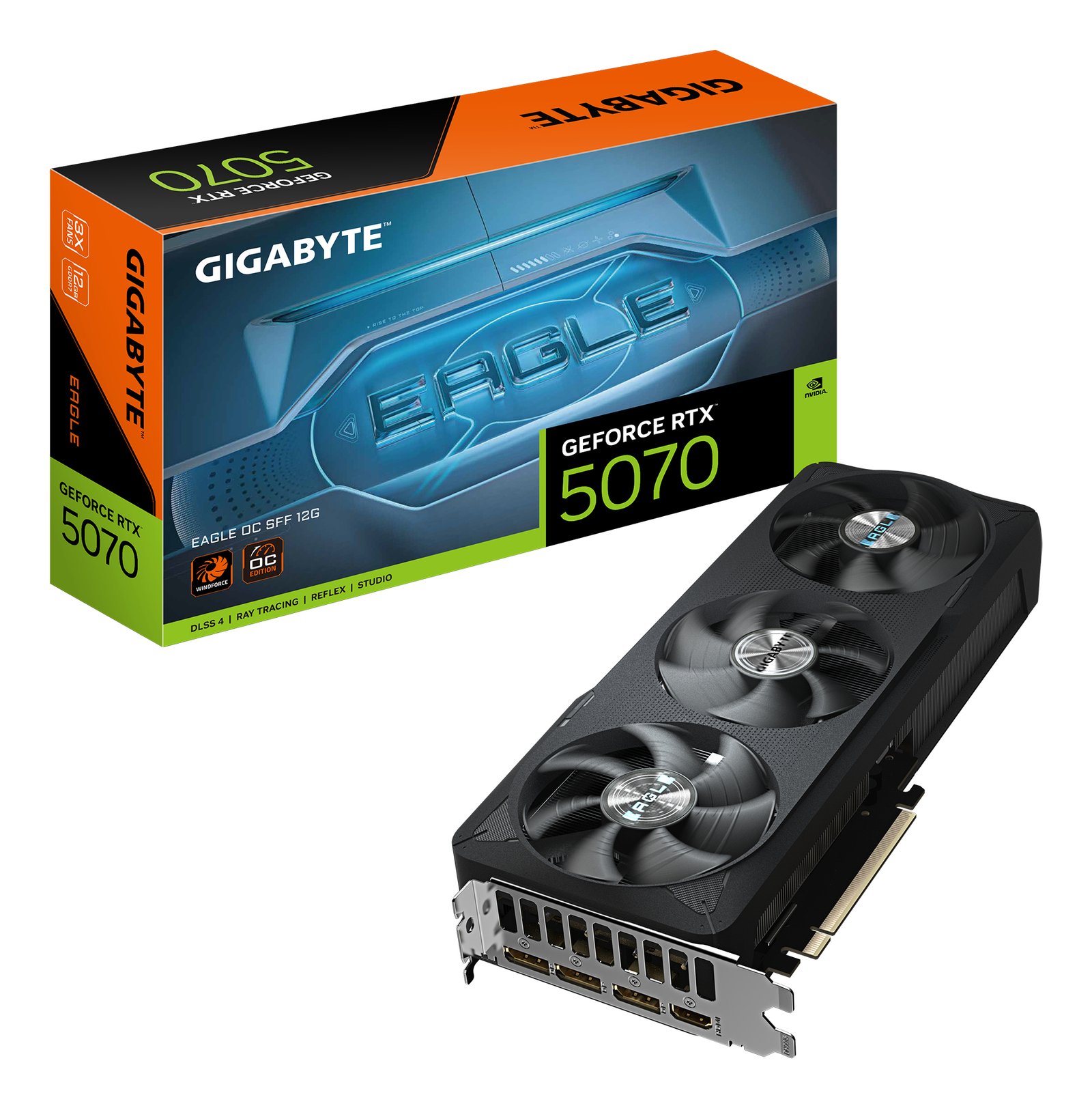 Gigabyte Technology GeForce RTX 5070 EAGLE OC SFF 12G Graphics Card - 12GB GDDR7, 192bit, PCI-E GV-N5070EAGLE OC-12GD