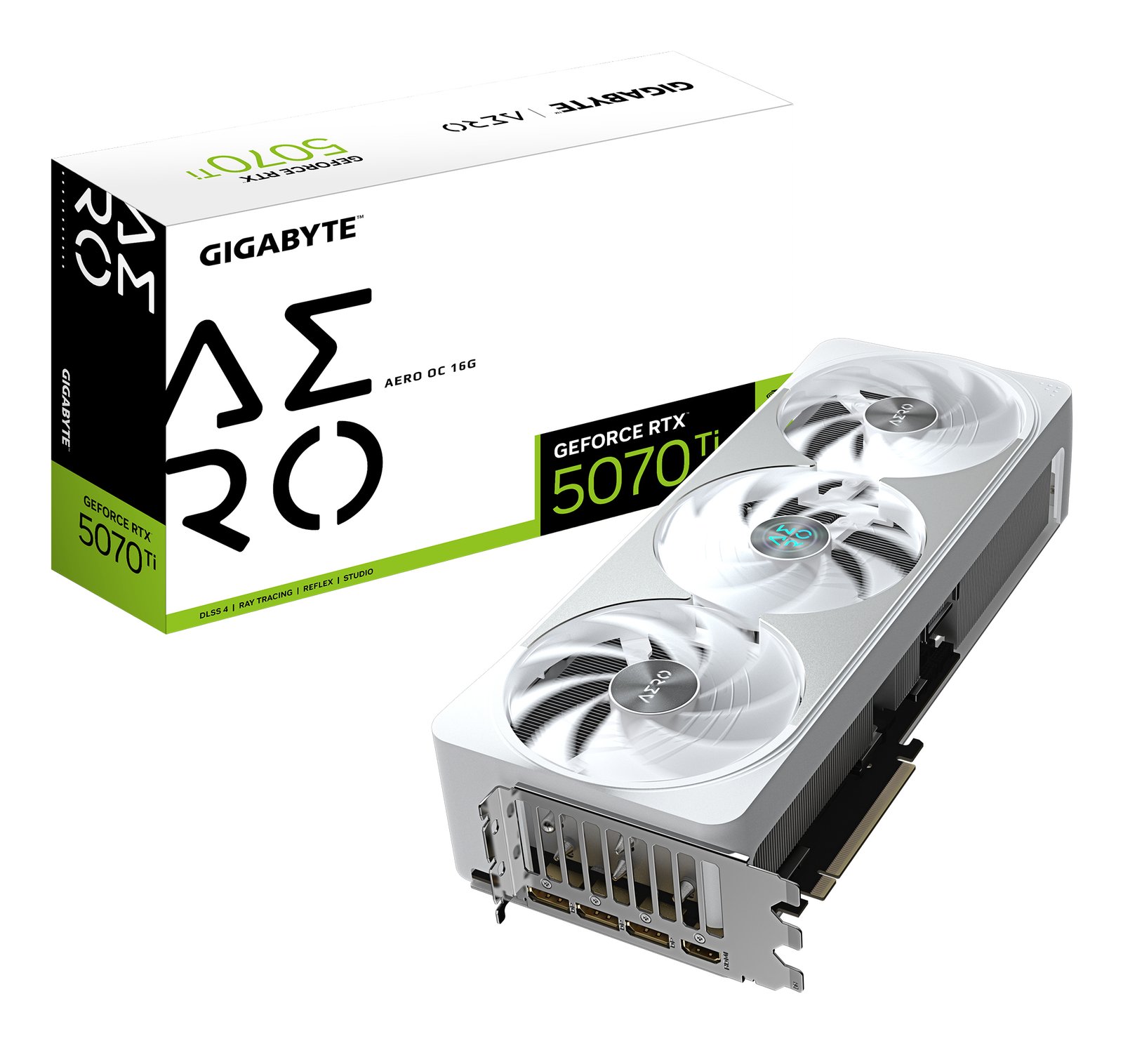 Gigabyte Technology GeForce RTX 5070 Ti AERO OC 16G Graphics Card GV-N507TAERO-OC-16GD