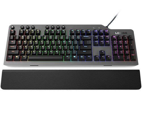 Lenovo Legion K500 keyboard Gaming USB QWERTY US English Black, Grey GY40T26478