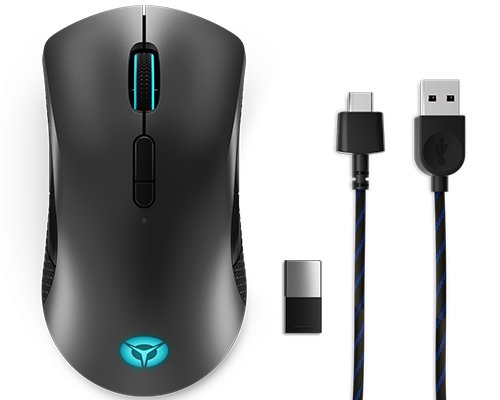 Lenovo Legion M600 Wireless Gaming mouse Ambidextrous RF + Bluetooth + USB Type-A Optical 16000 DPI GY50X79385