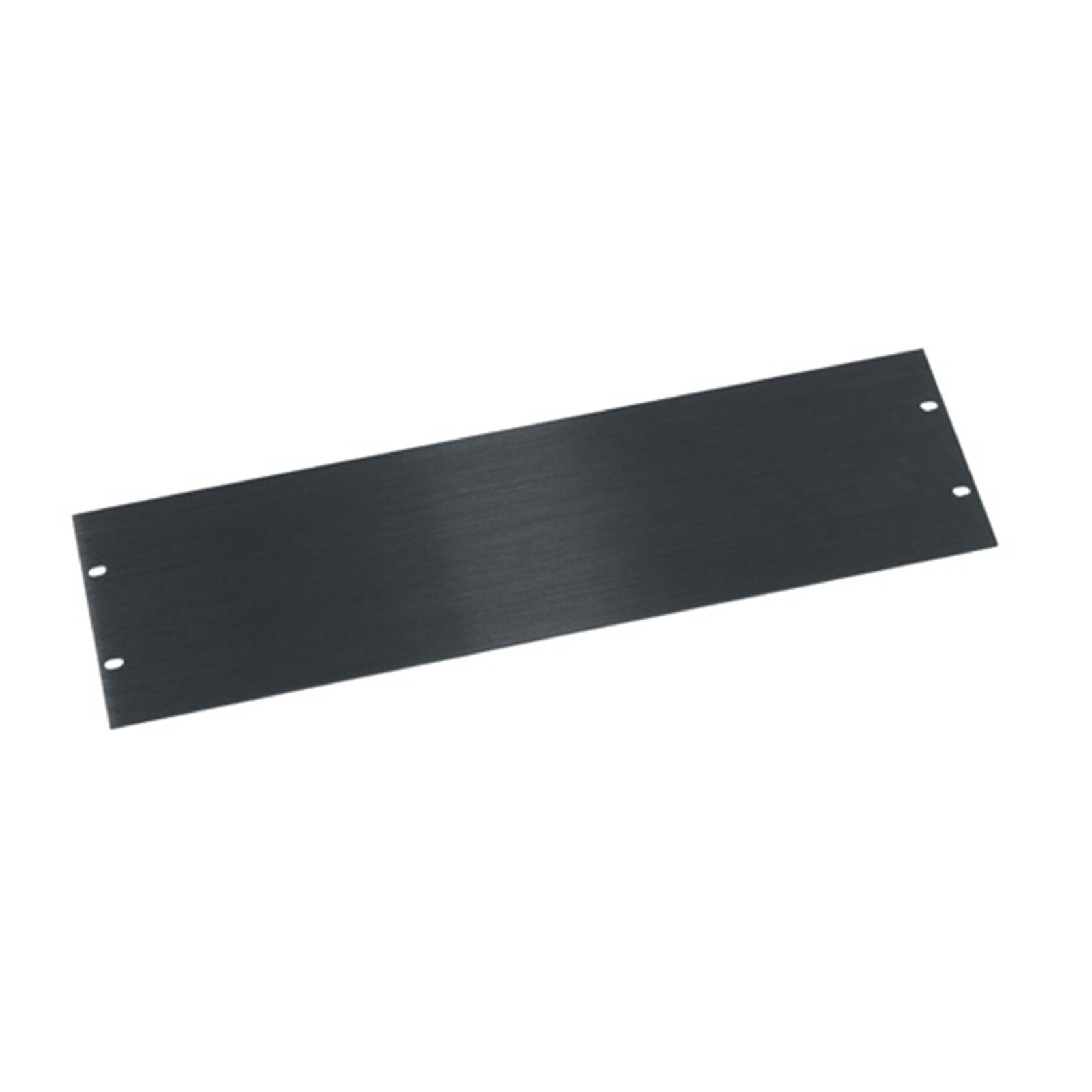Middle Atlantic 3 RU Flat Blank Rack Panel, Black Brushed and Anodized Aluminum HBL3