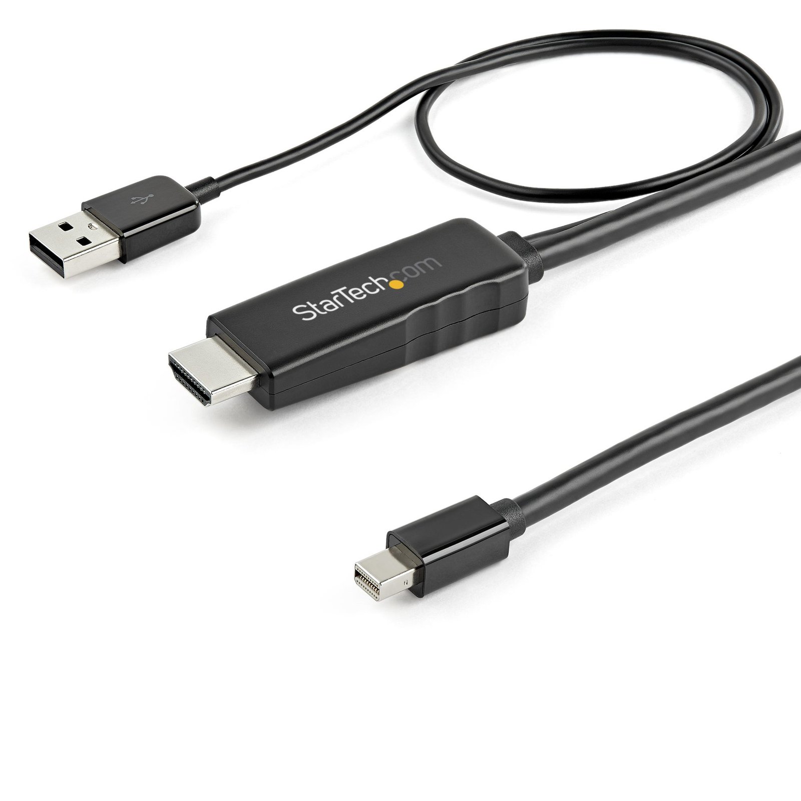 StarTech.com 6ft (2m) HDMI to Mini DisplayPort Cable 4K 30Hz - Active mDP Adapter Converter with HD2MDPMM2M