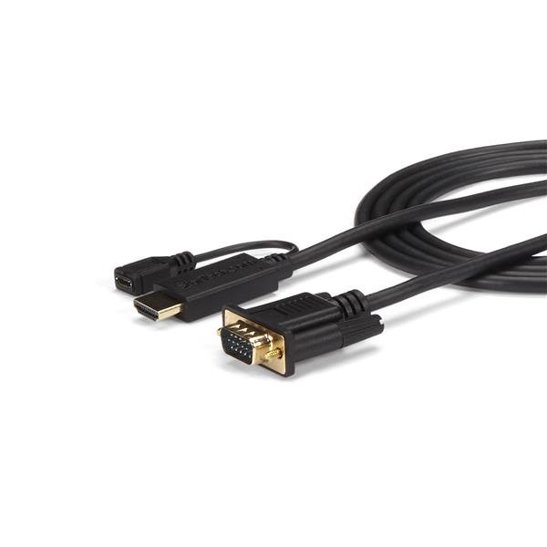 StarTech.com 6ft (1.8m) HDMI to VGA Active Converter Cable - Adapter - 1920x1200 or 1080p HD2VGAMM6
