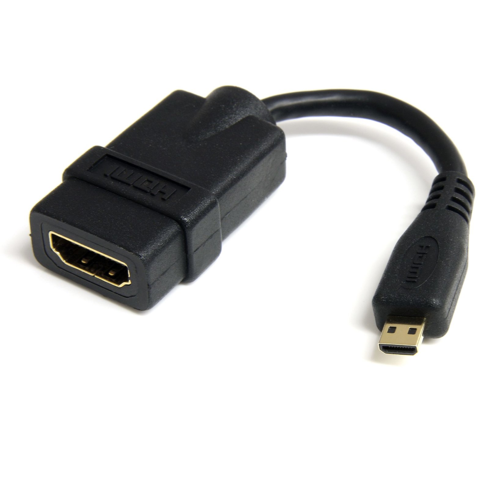 StarTech.com Micro HDMI to Adapter - 4K 30Hz Video - Durable High Speed Type-D 1.4 Converter/Cable HDADFM5IN