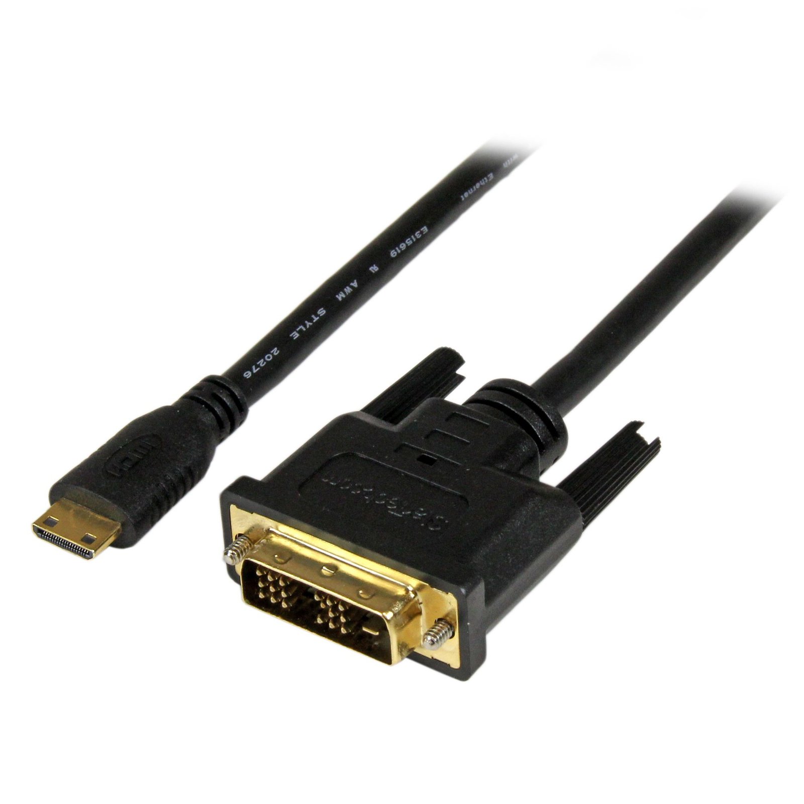 StarTech.com 1m (3.3 ft) Mini HDMI to DVI Cable - DVI-D (1920x1200p) - 19 Pin Male - Digital HDCDVIMM1M