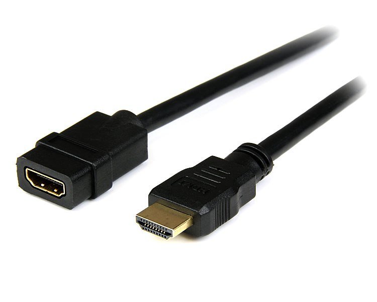 StarTech.com 6ft (2m) HDMI Extension Cable - Male to Female - 4K Extender - 30Hz UHD with Ethernet HDEXT2M