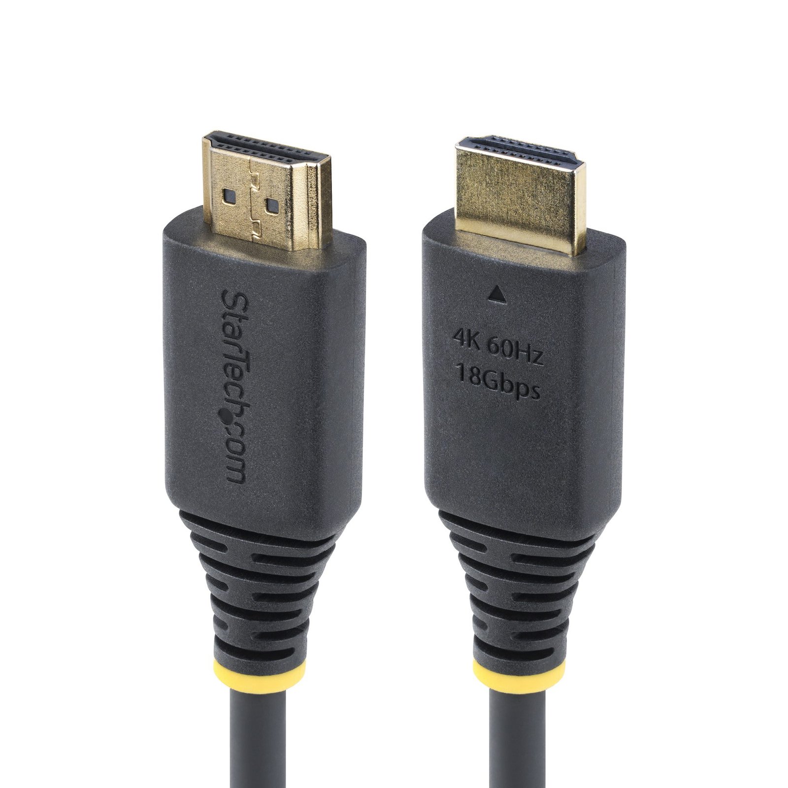 StarTech.com 1ft (30cm) High Speed HDMI Cable, 4K 60Hz/1440p 144Hz, HDR10/HDCP 2.2/ARC, 18Gbps, UHD HDMI2-CABLE-4K60-1F