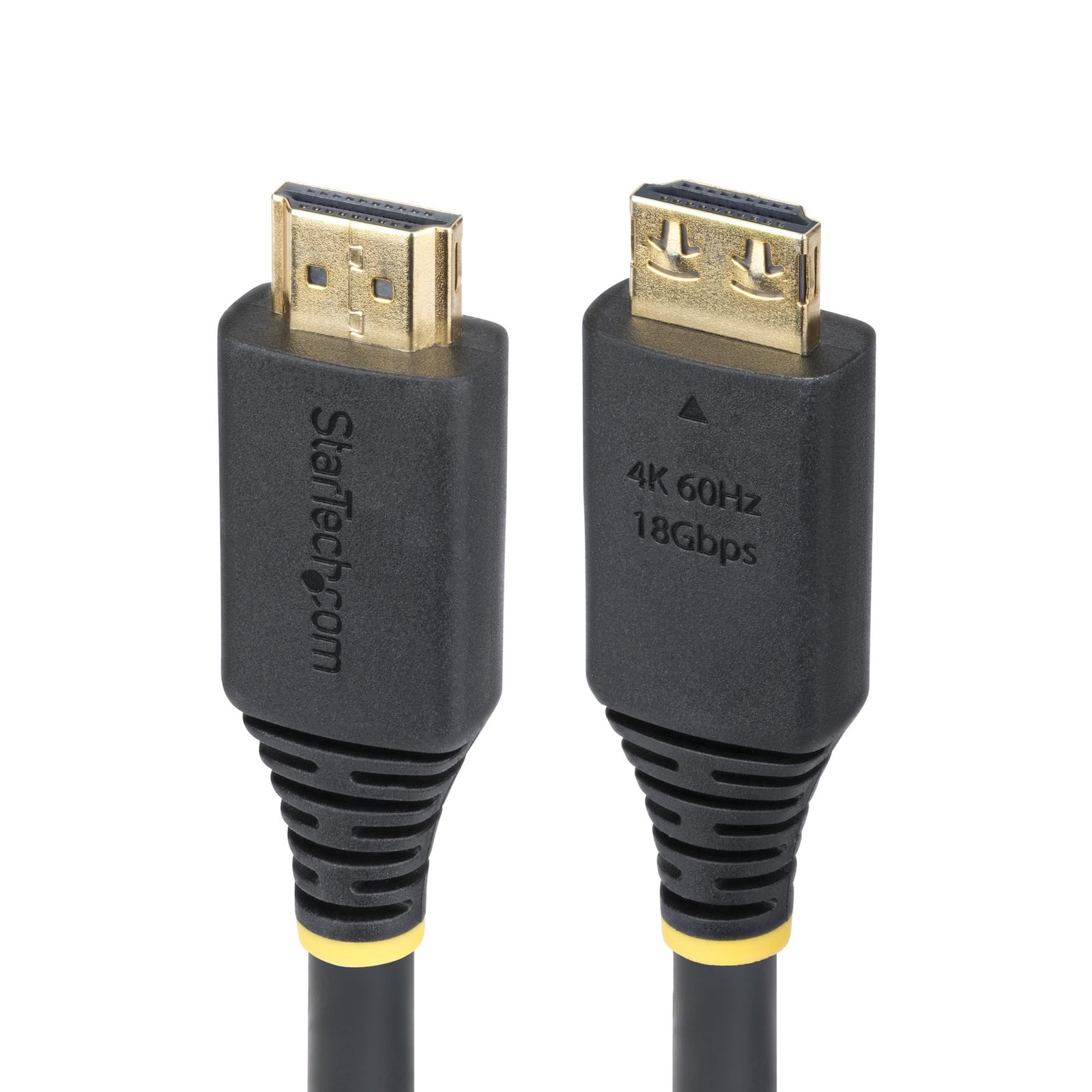 StarTech.com 15ft (4.6m) High Speed HDMI Cable with Gripping Connectors, 4K 60Hz/1440p 144Hz, HDMI2-CABLE-GRIP-15F