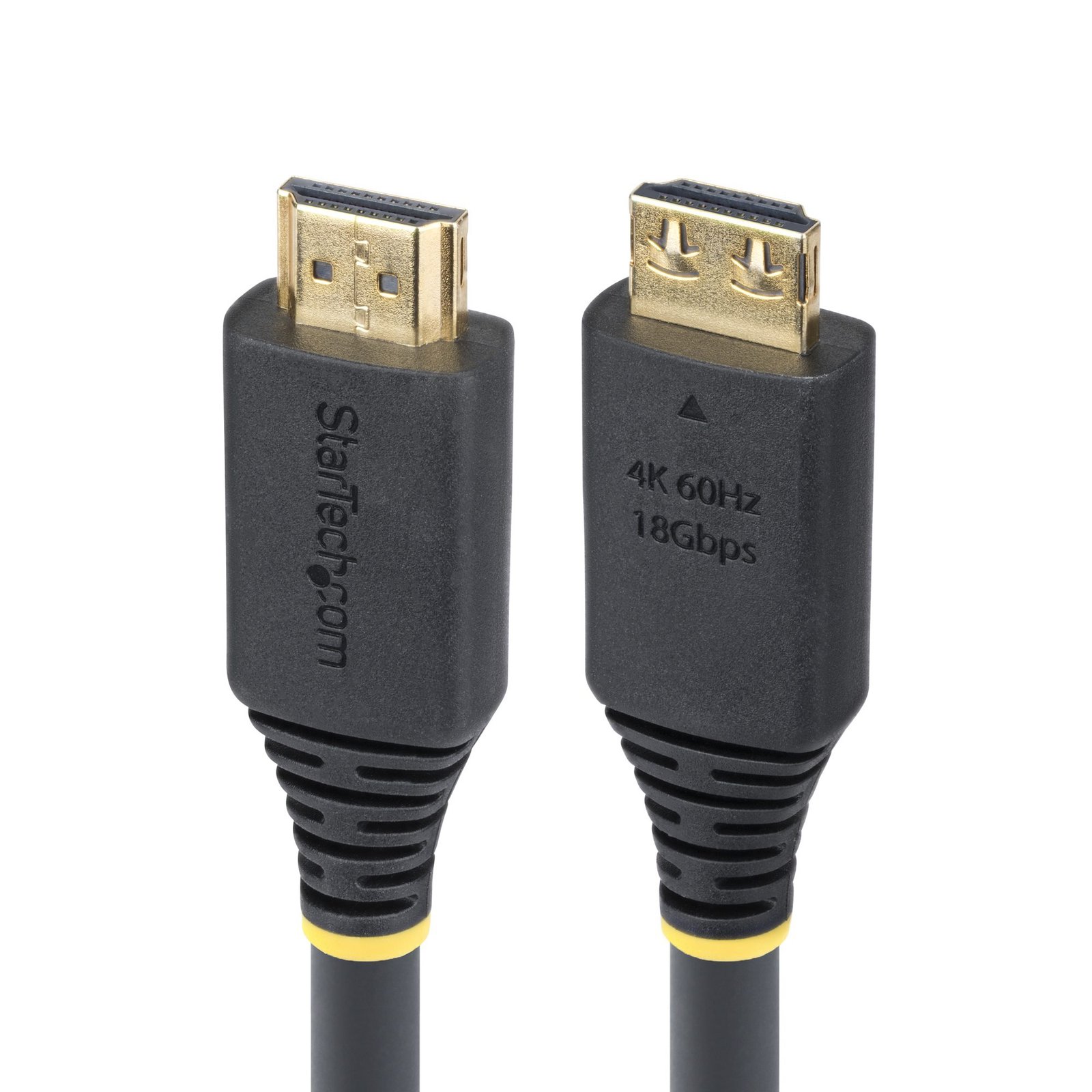 StarTech.com 20ft (6.1m) High Speed HDMI Cable with Gripping Connectors, 4K 60Hz/1440p 144Hz, HDMI2-CABLE-GRIP-20F