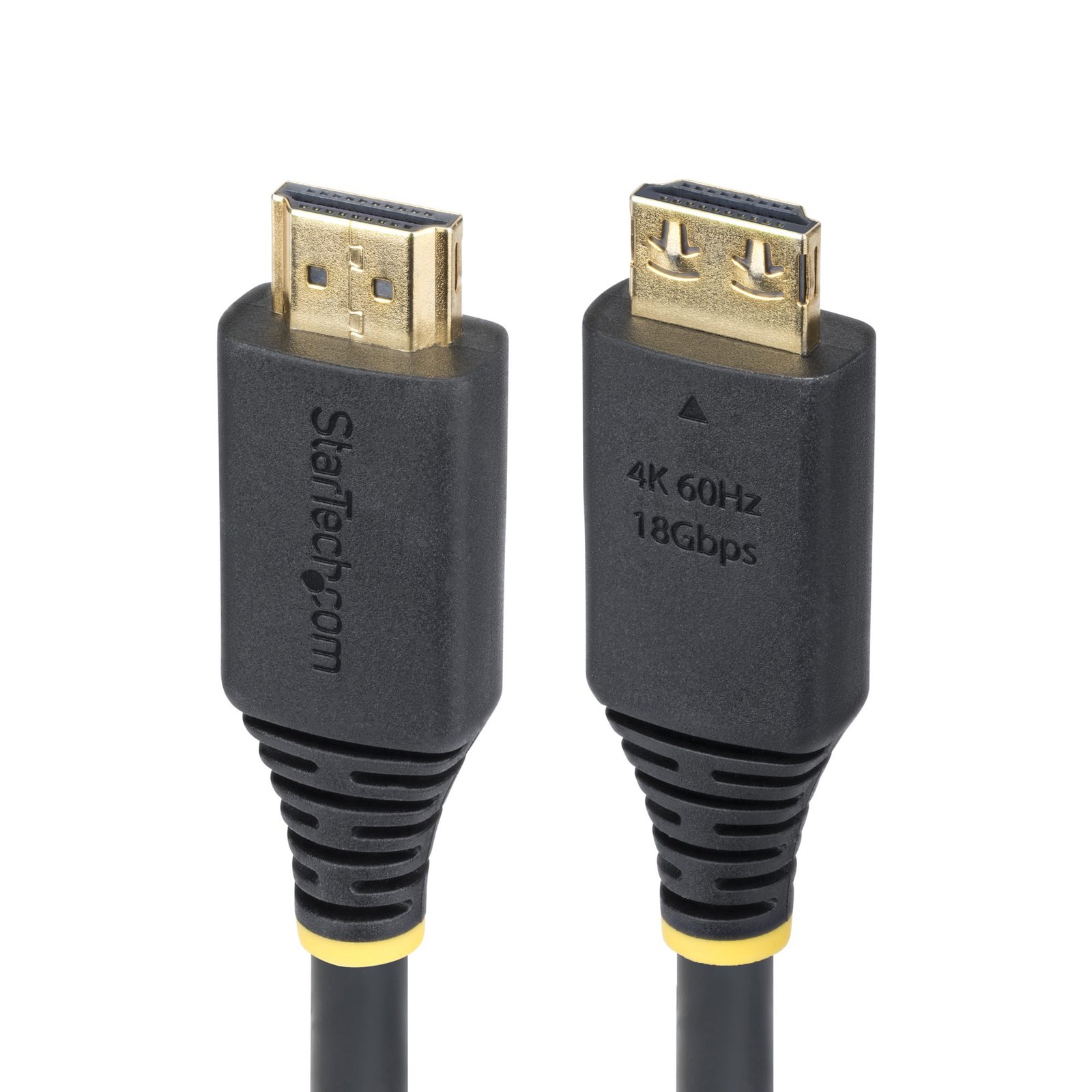 StarTech.com 8ft (2.4m) High Speed HDMI Cable with Gripping Connectors, 4K 60Hz/1440p 144Hz, HDMI2-CABLE-GRIP-8F