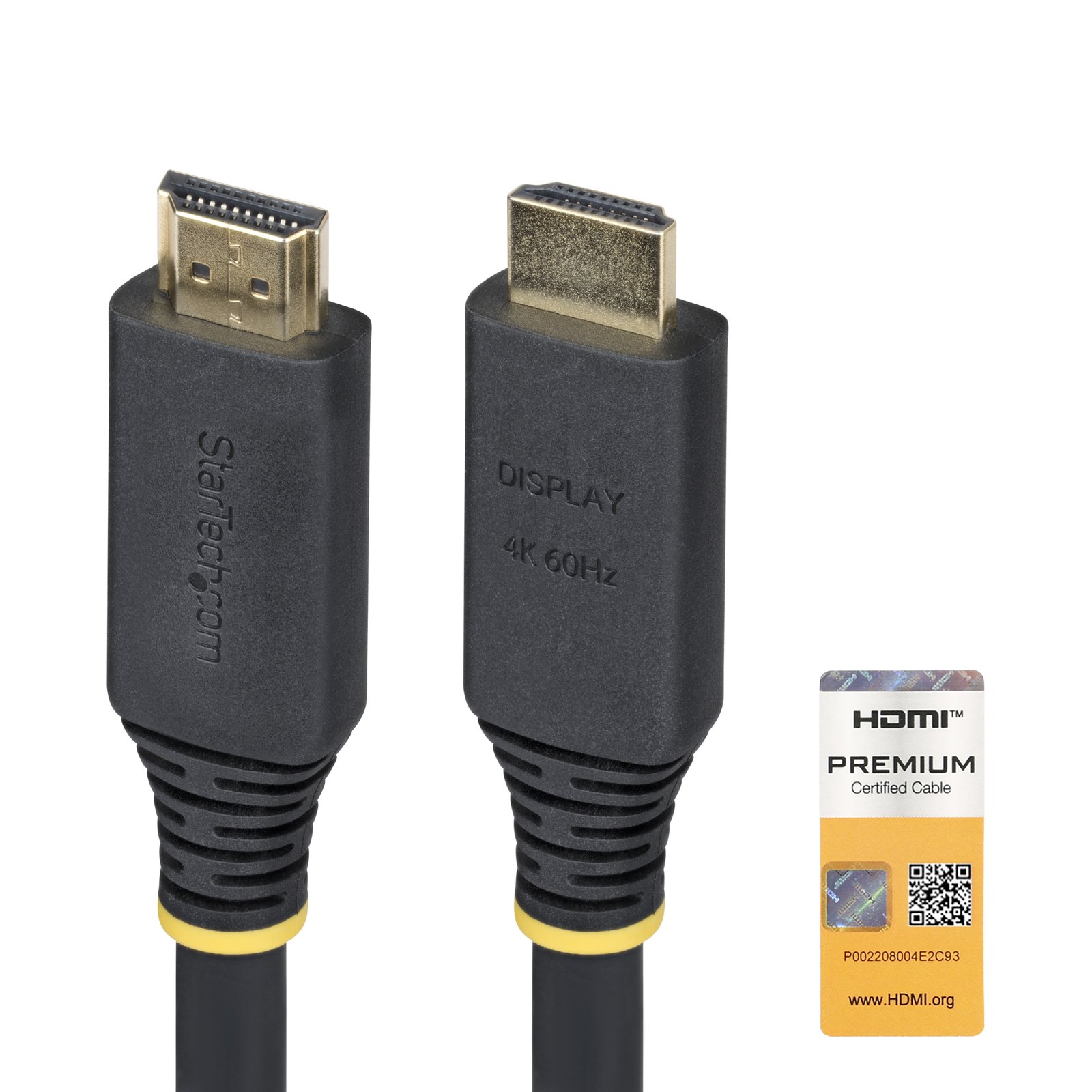 StarTech.com 35ft (10.6m) Active High Speed HDMI Cable, 4K 60Hz/1440p 144Hz, HDR10/HDCP 2.2/ARC, HDMI2-CABLE-4K60-35F