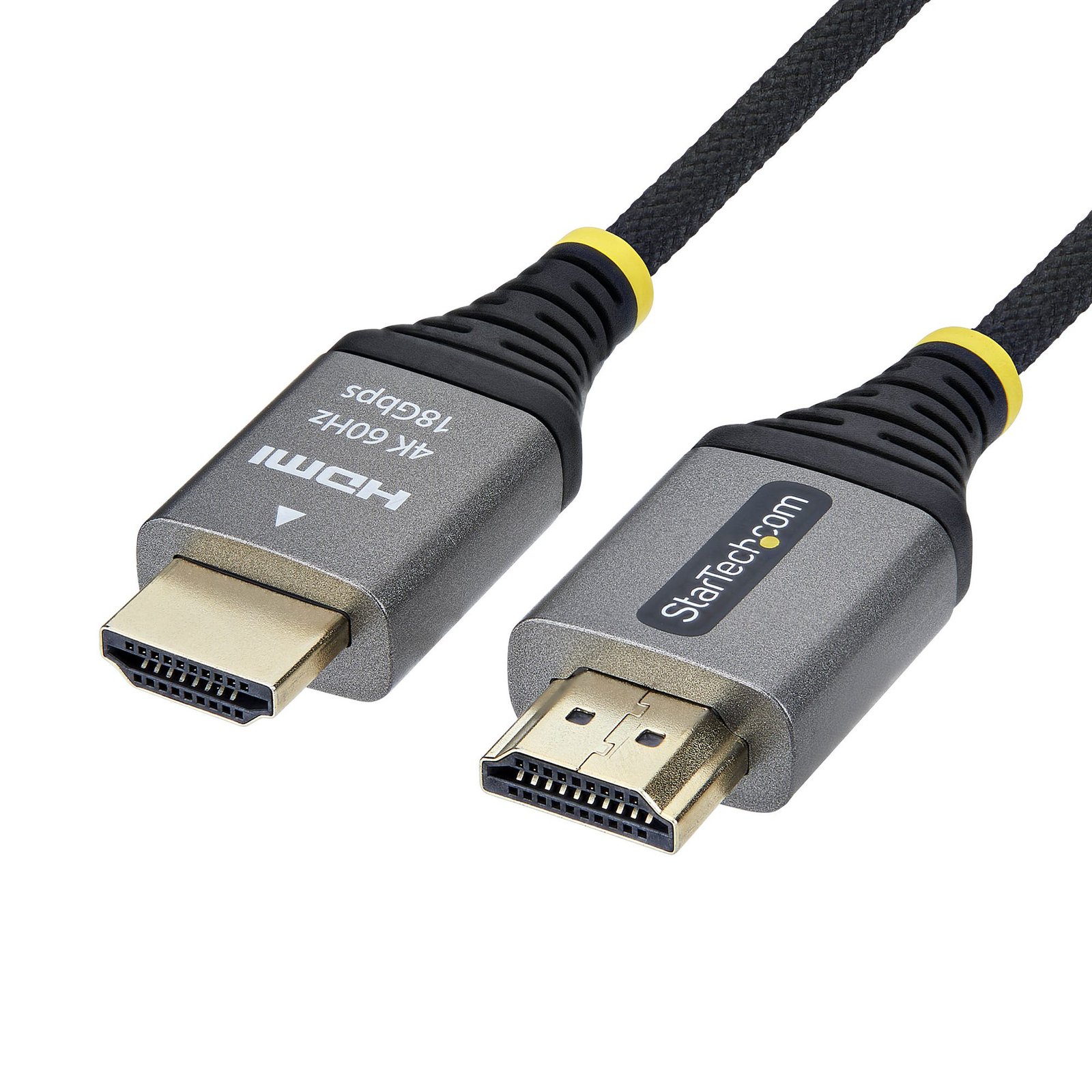StarTech.com 10ft (3m) Premium Certified High Speed HDMI Cable, Ultra Flexible 4K 60Hz/1440p 144Hz HDMI2-FLEX-4K60-10F