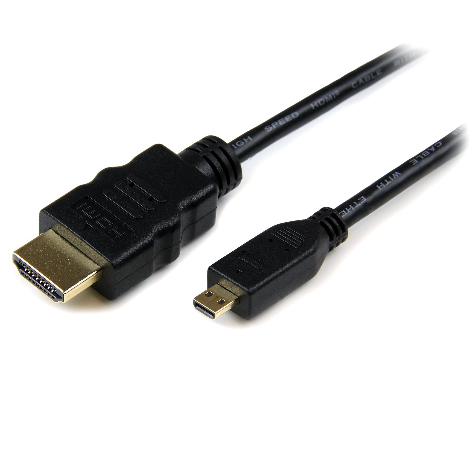 StarTech.com 6ft (1.8m) Micro HDMI to Cable with Ethernet - 4K 30Hz Video - Durable High Speed HDMIADMM6