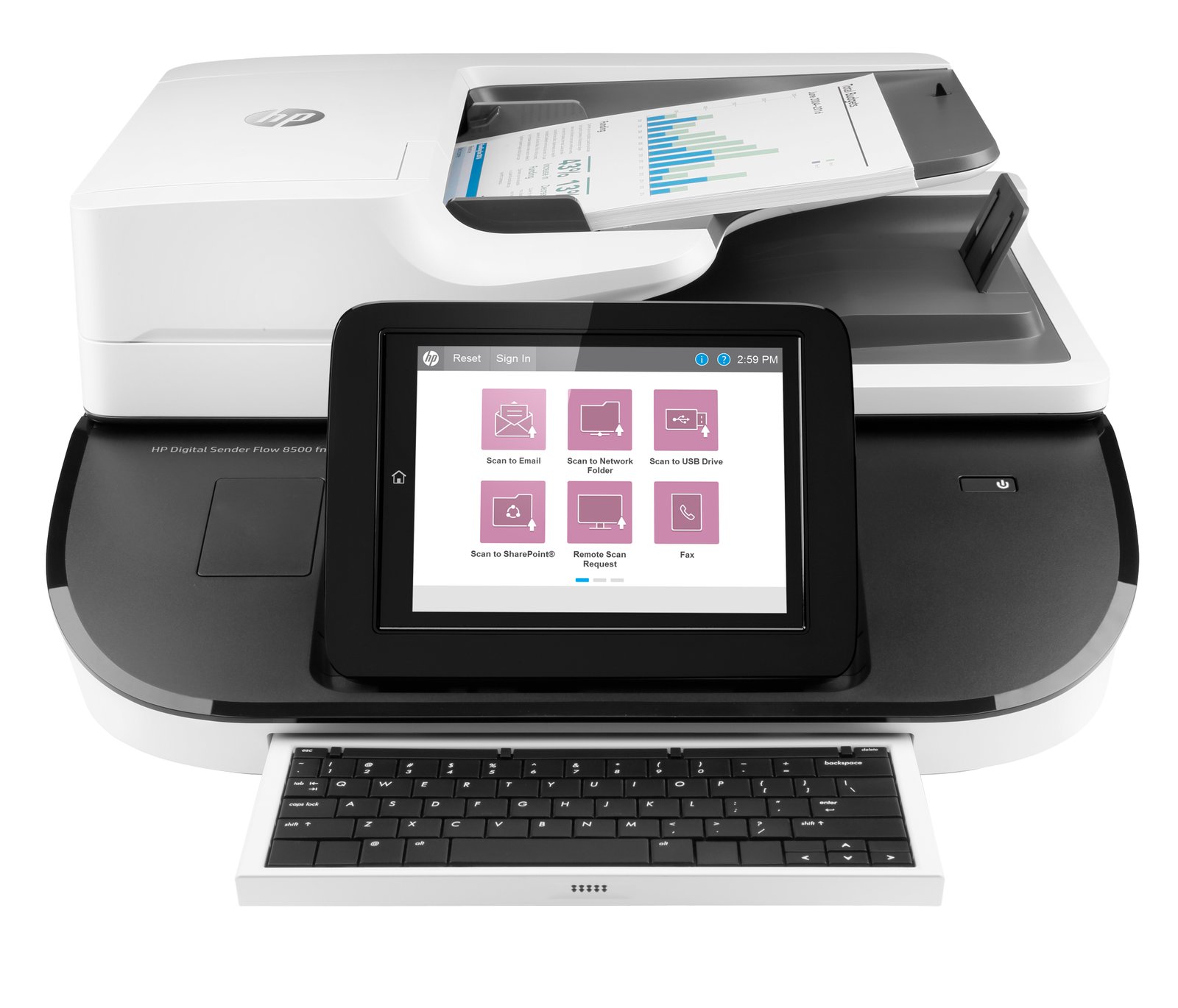 HP Digital Sender Flow 8500 fn2 Flatbed scanner L2762A#BGJ