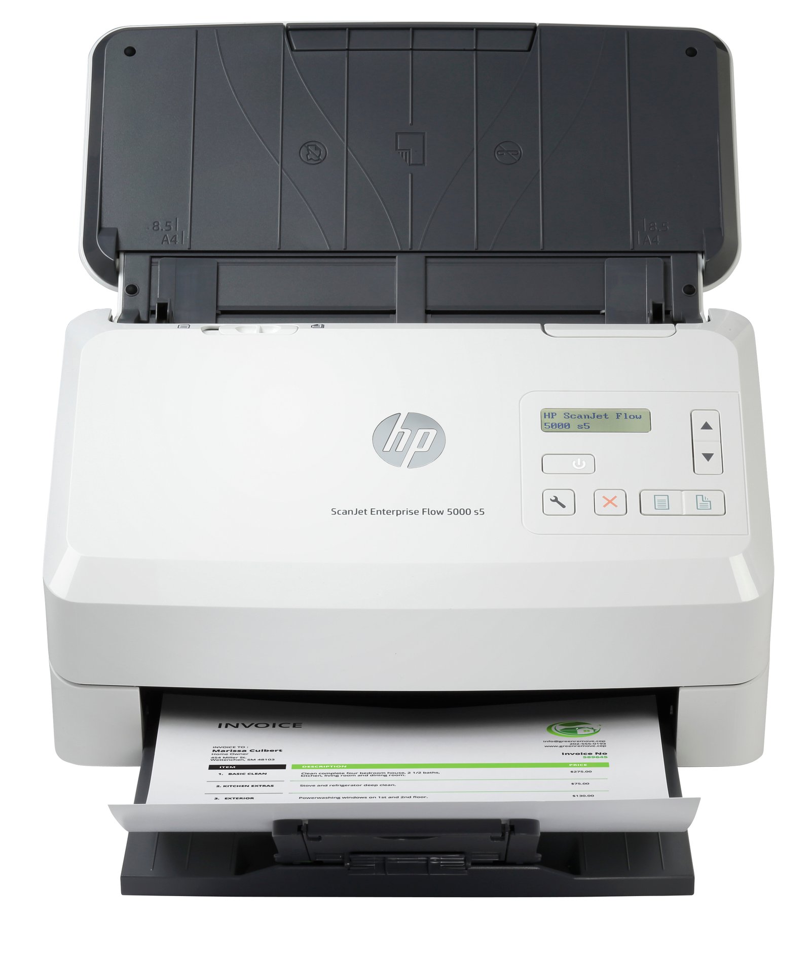 HP ScanJet Enterprise Flow 5000 s5 Sheet-fed scanner 600 x DPI A4 White 6FW09A#BGJ