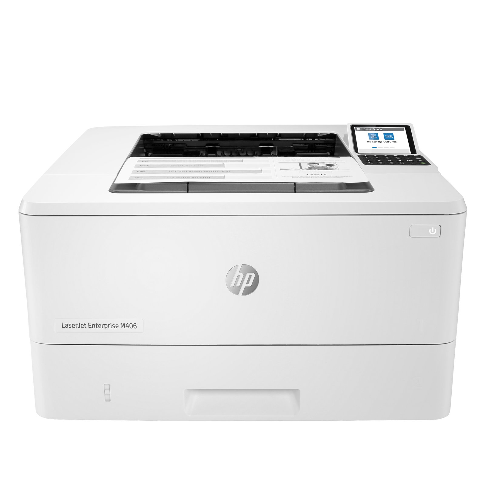 HP LaserJet Enterprise M406dn Black and white Printer, Ethernet Only; Duplex 3PZ15A#BGJ