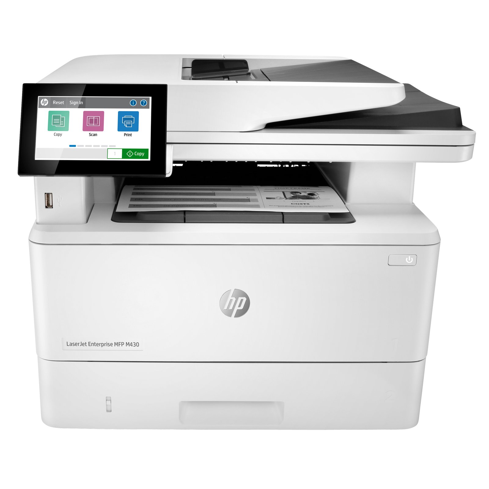 HP LaserJet Enterprise M430f Multifunction Black and white Printer, Ethernet Only; Copier, Scanner 3PZ55A#BGJ