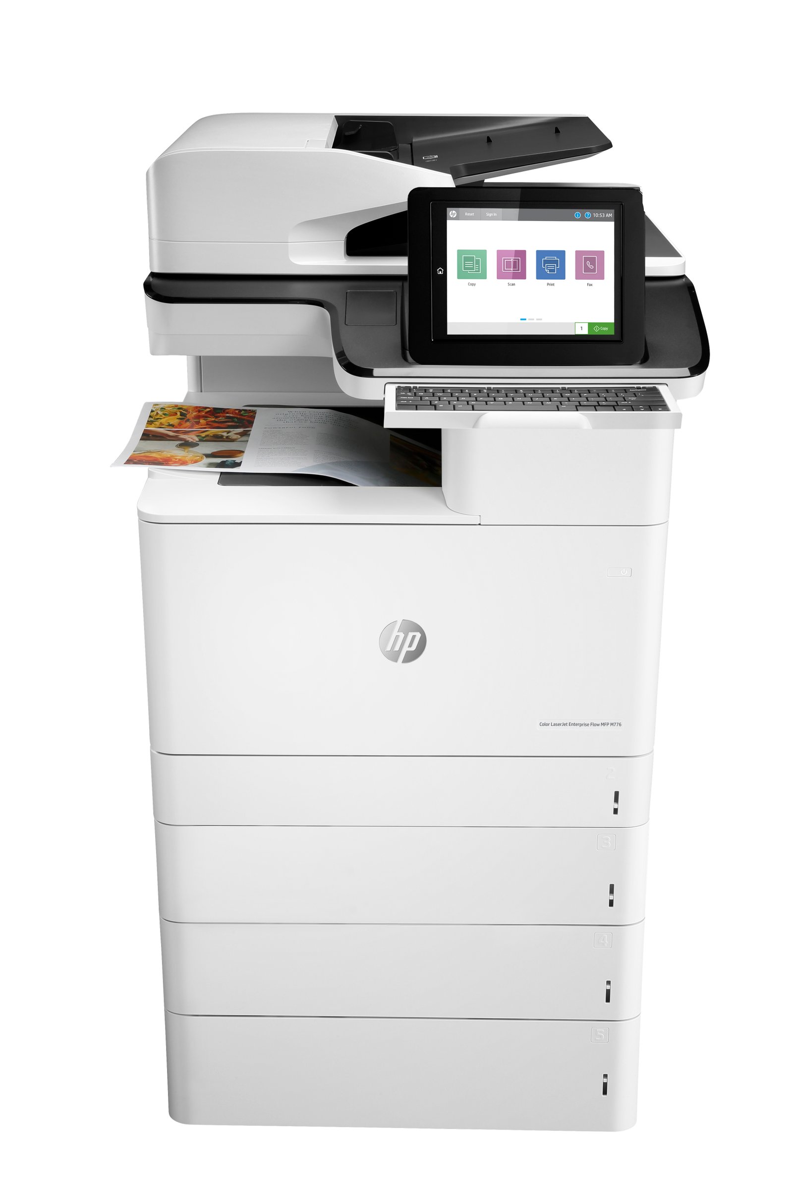 HP Color LaserJet Enterprise Flow M776z Wireless Multifunction Printer, Copier, Scanner; Duplex 3WT91A#BGJ