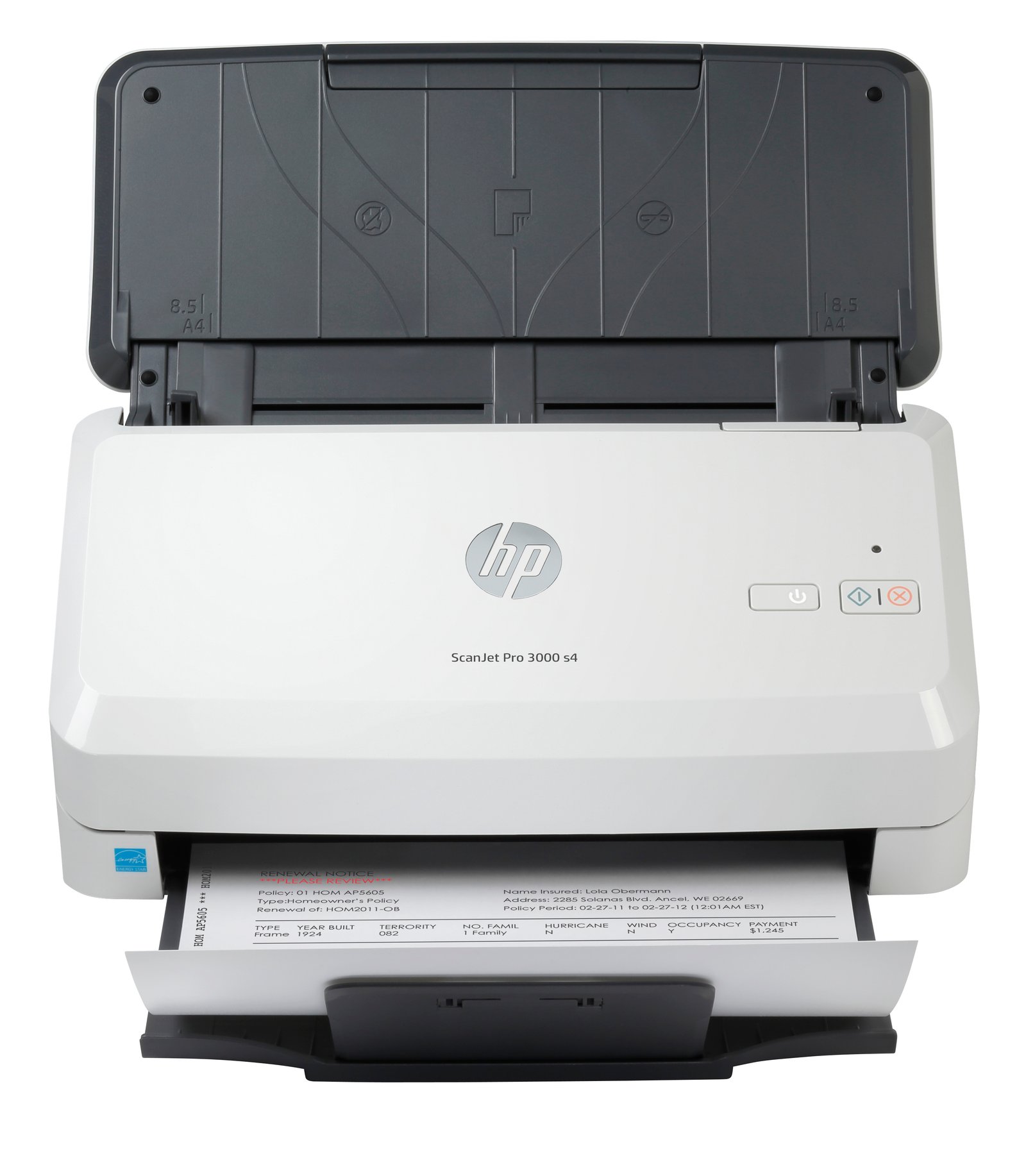 HP ScanJet Pro 3000 s4 Sheet-fed scanner 600 x DPI A4 Black, White 6FW07A#BGJ