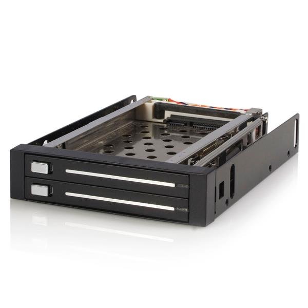 StarTech.com 2 Drive 2.5in Trayless Hot Swap SATA Mobile Rack Backplane HSB220SAT25B