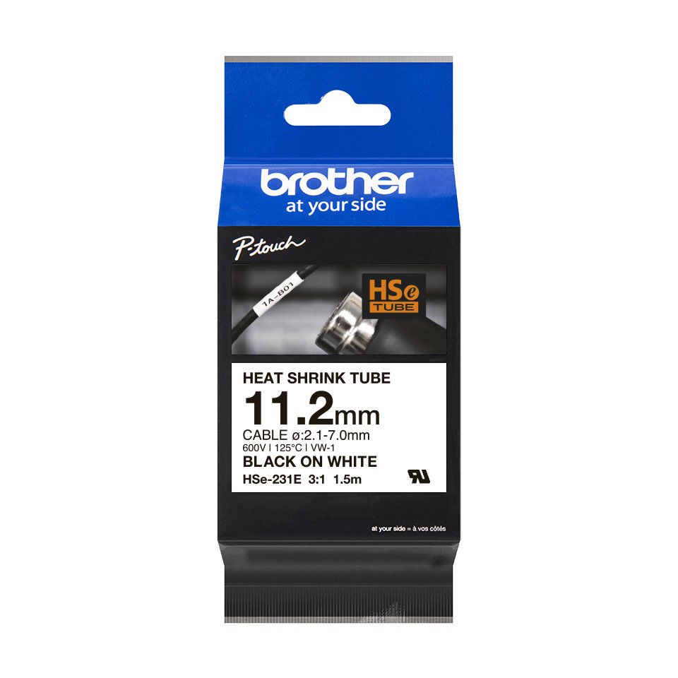 Brother HSE-231E label-making tape HSE231EG