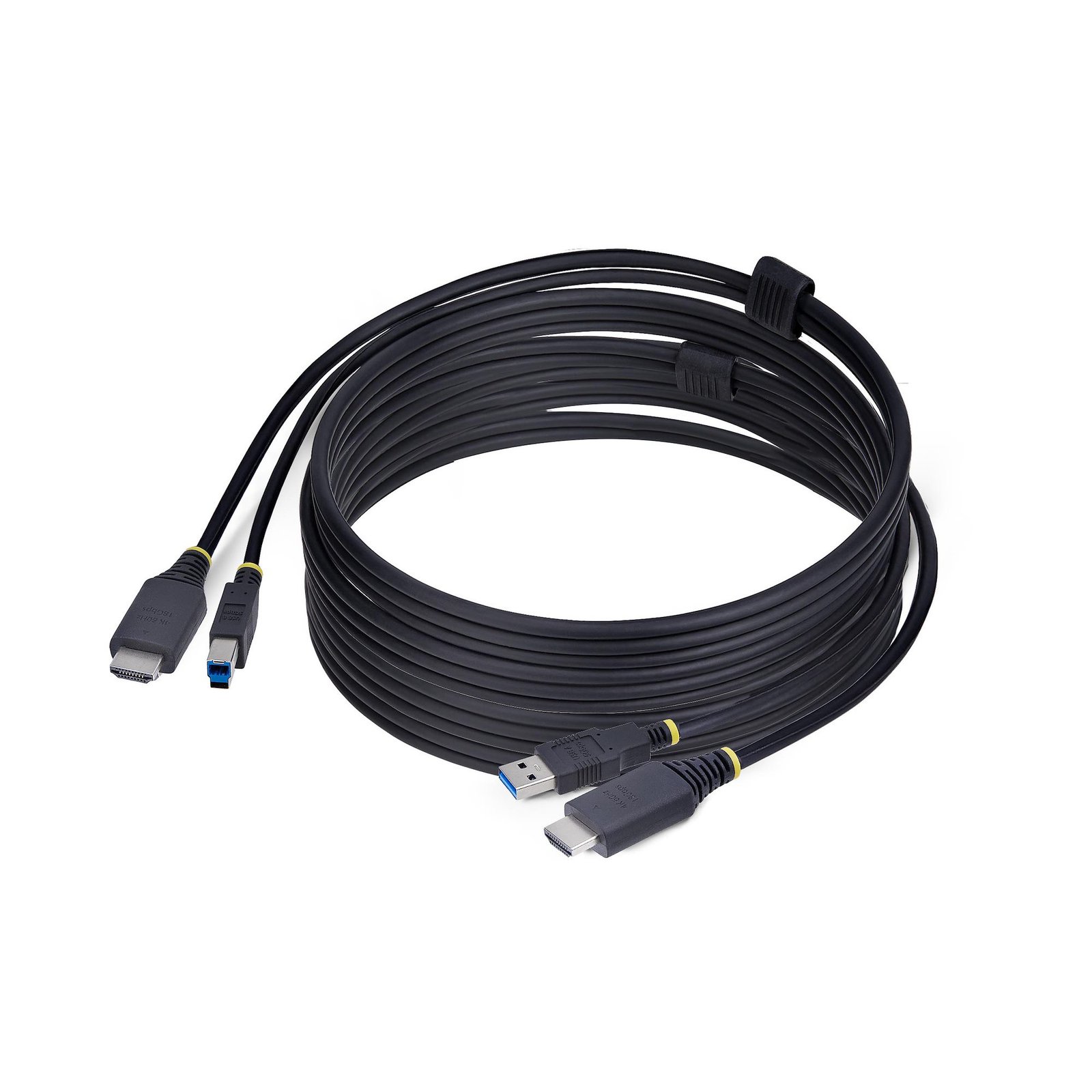 StarTech.com 10ft (3m) HDMI and USB 5Gbps KVM Cable, 4K 60Hz, 2.0 Combo for Switches HU12210-KVM-CABLE