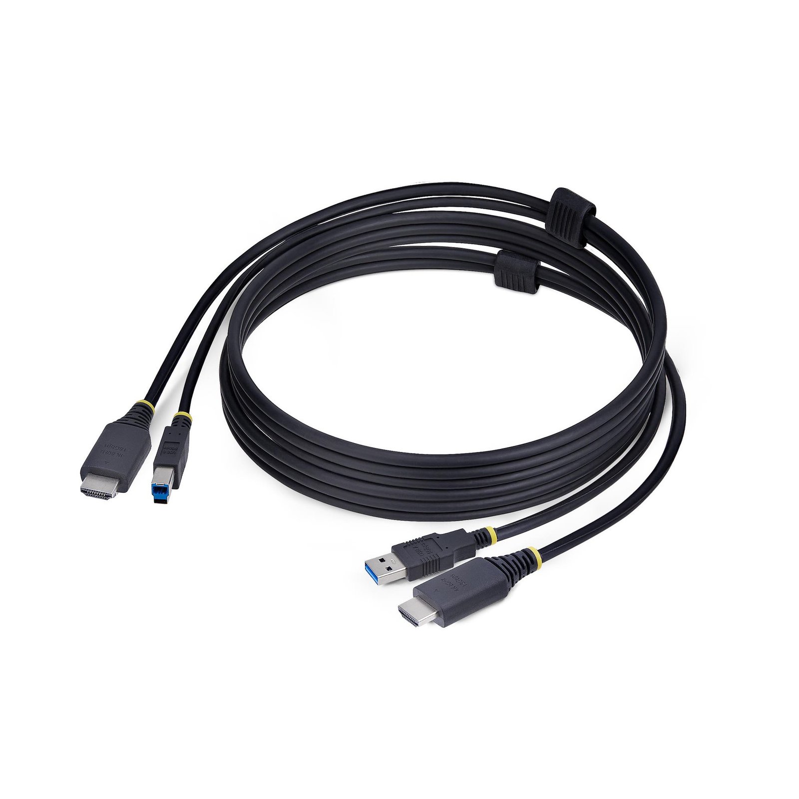 StarTech.com 6ft (1.8m) HDMI and USB 5Gbps KVM Cable, 4K 60Hz, 2.0 Combo for Switches HU1226-KVM-CABLE
