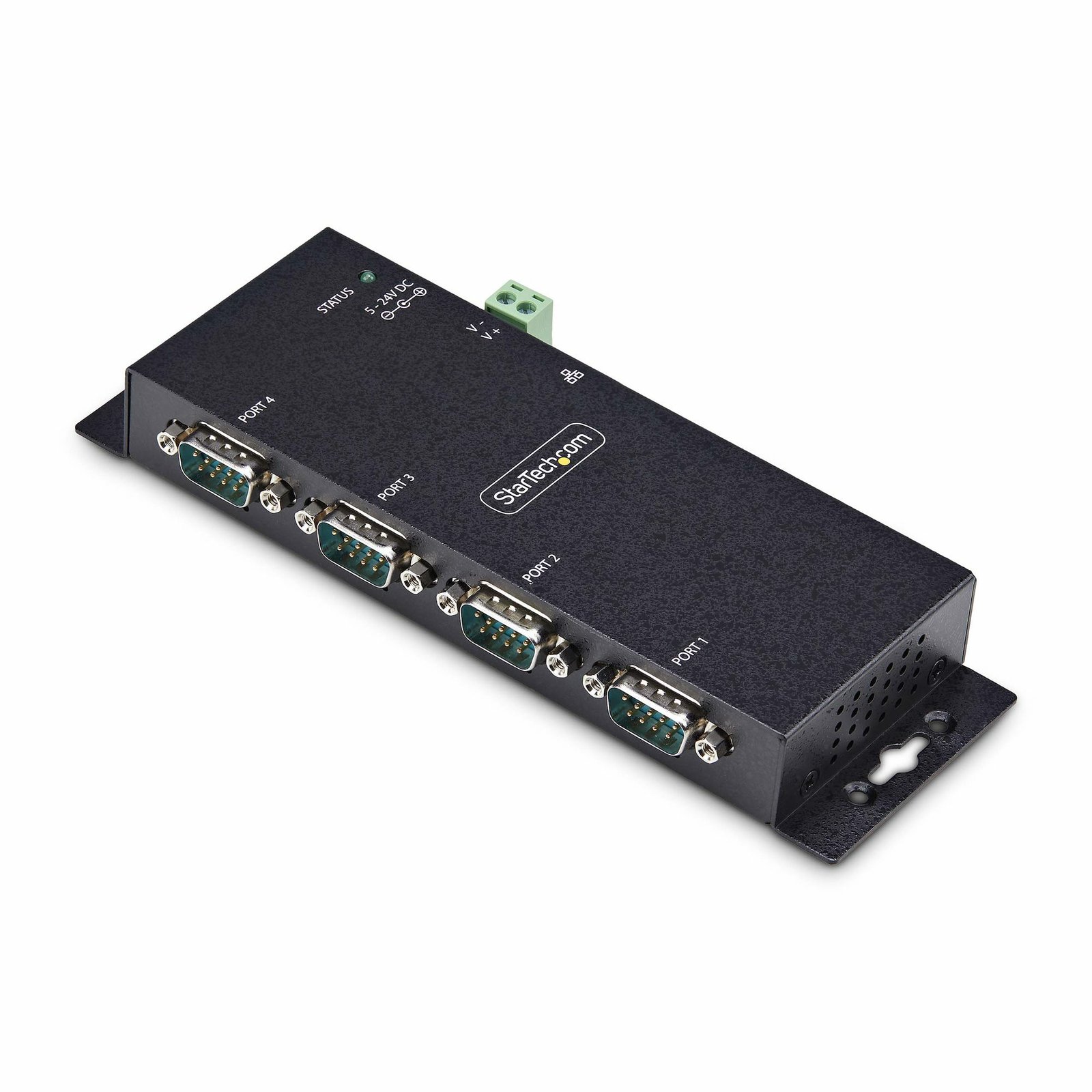 StarTech.com 4-Port Serial to Ethernet Adapter, IP Device Server For Remote RS232 Devices, Wall/DIN I43-SERIAL-ETHERNET