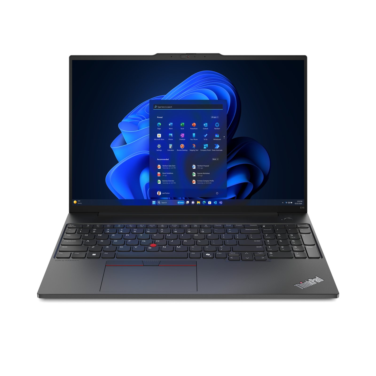 Lenovo ThinkPad E16 Gen 2 (AMD) Ryzen™ 7 7735U Laptop 40.6 cm (16") Touchscreen WUXGA GB DDR5-SDRAM 21M5000KUS