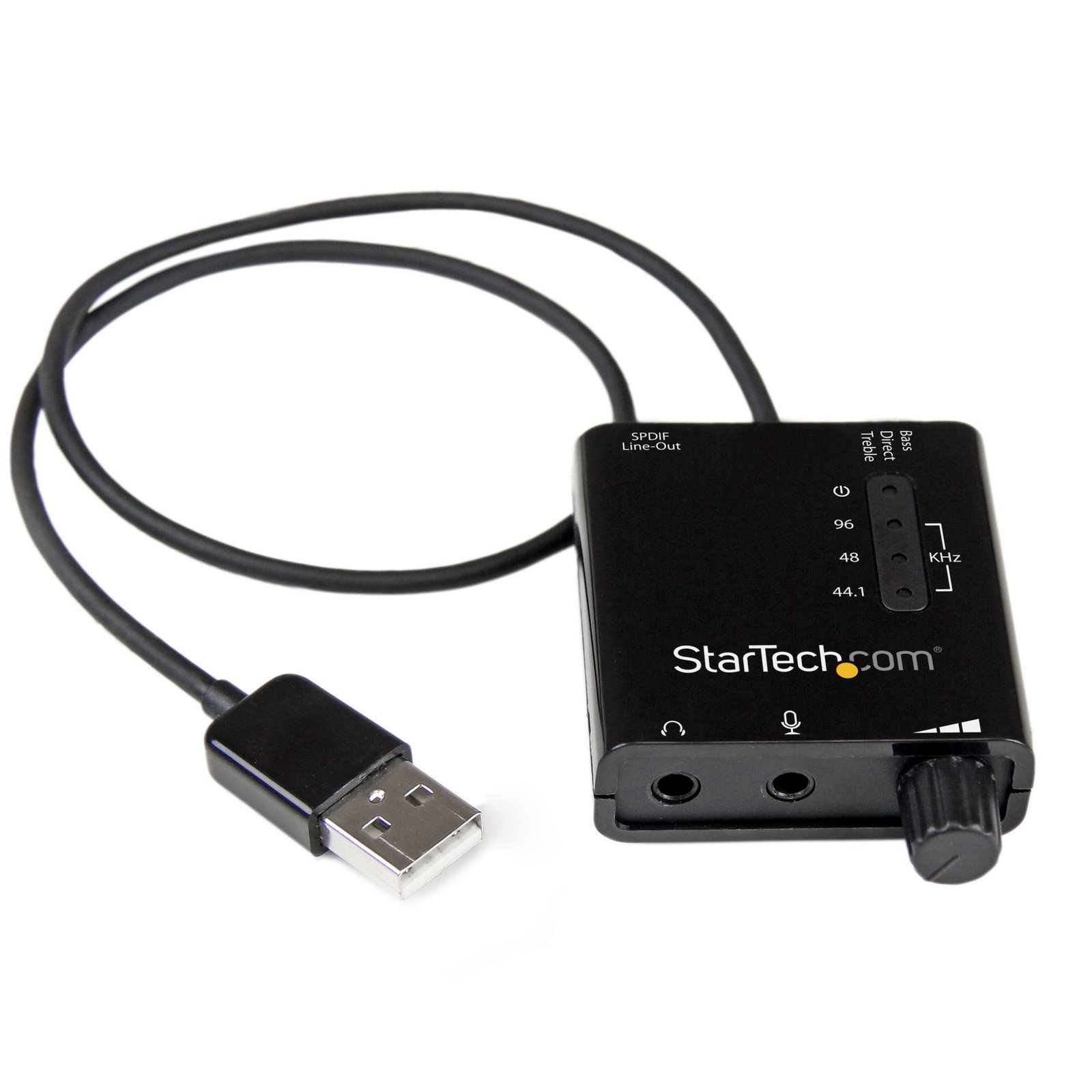 StarTech.com USB Stereo Audio Adapter External Sound Card with SPDIF Digital and Mic ICUSBAUDIO2D