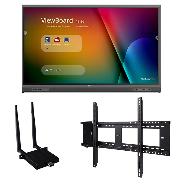 Viewsonic IFP8652-1C-E1 interactive whiteboard 2.17 m (85.6") 3840 x 2160 pixels Touchscreen Black