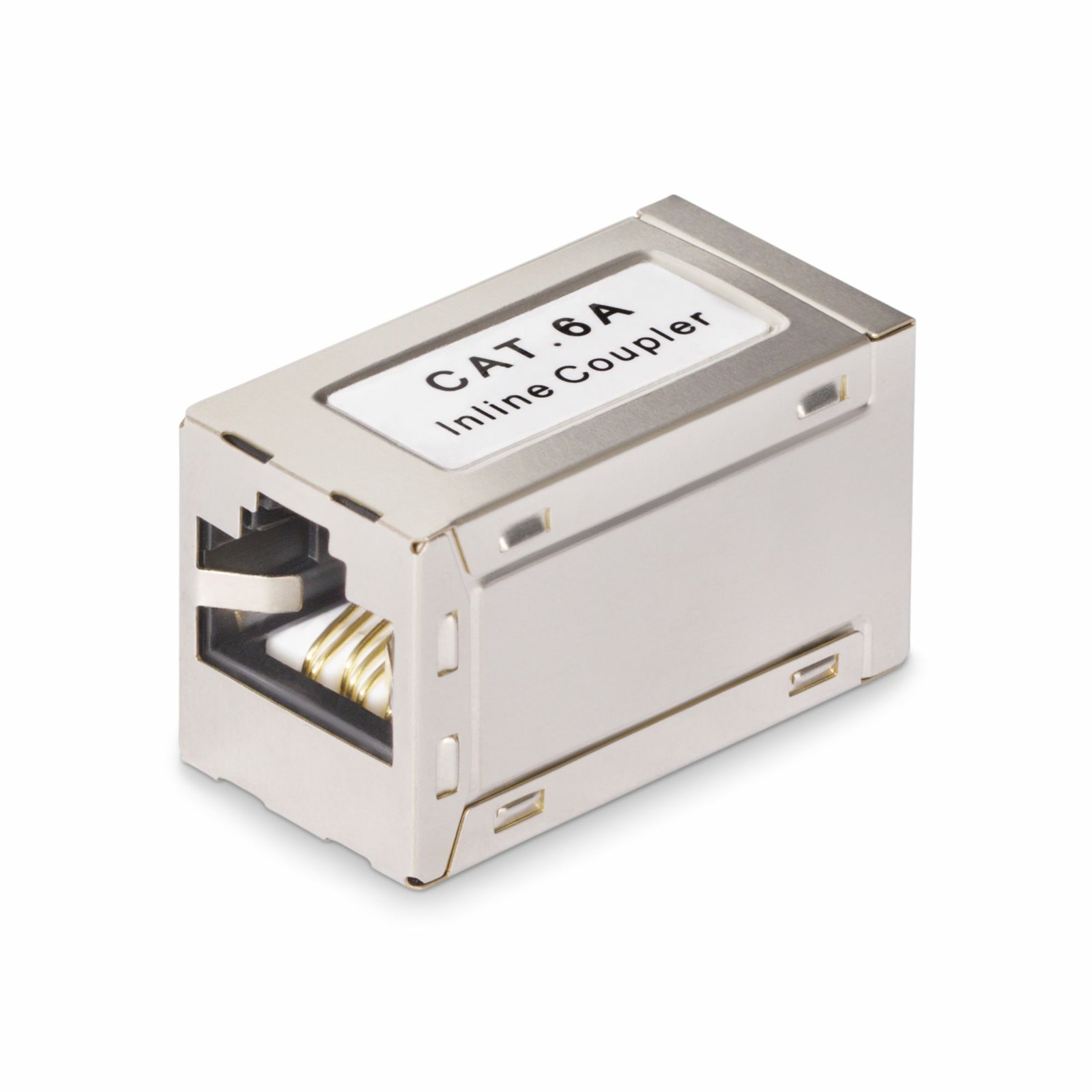 StarTech.com Shielded RJ45 Coupler, Inline Cat6a Female to (F/F) T568B Pinout, Ethernet Cable IN-CAT6A-COUPLER-S1