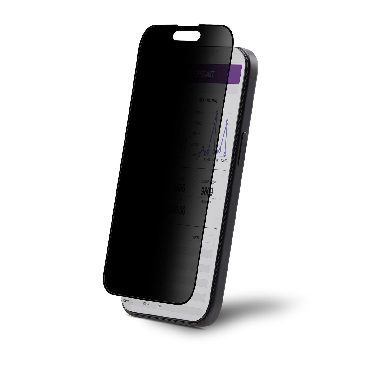 StarTech.com IP15T-PRIVACY-SCREEN display privacy filter 15.5 cm (6.1") Smartphone Frameless