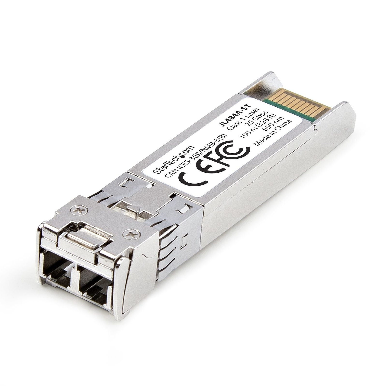 StarTech.com HPE JL484A Compatible SFP28 Module, 25GBase-SR, 25Gbps Multimode Fiber (MMF), 100m JL484A-ST