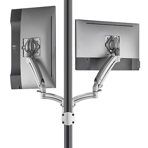 Chief KontourTM K1P Dynamic Pole Mount Reduced Height, 2 Monitors - K1P220SXRH