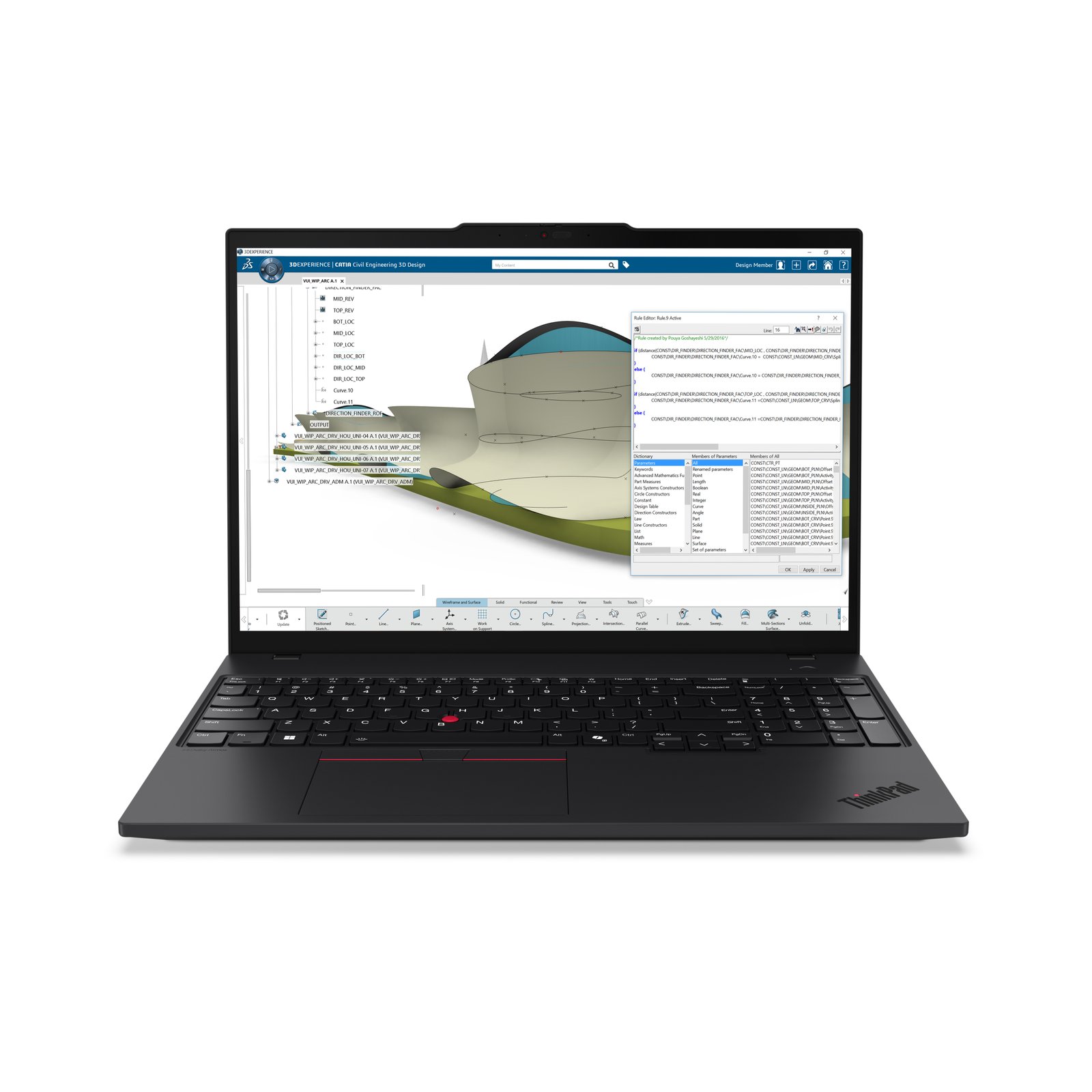 Lenovo ThinkPad P16s Gen 4 (AMD) Copilot+ PC Ryzen AI 7 PRO 350 Mobile workstation 40.6 cm (16") 21QR001DUS