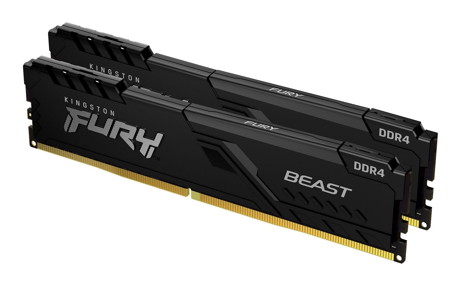 Kingston Technology FURY Beast 32GB 3200MT/s DDR4 CL16 DIMM (Kit of 2) 1Gx8 Black KF432C16BB1K2/32