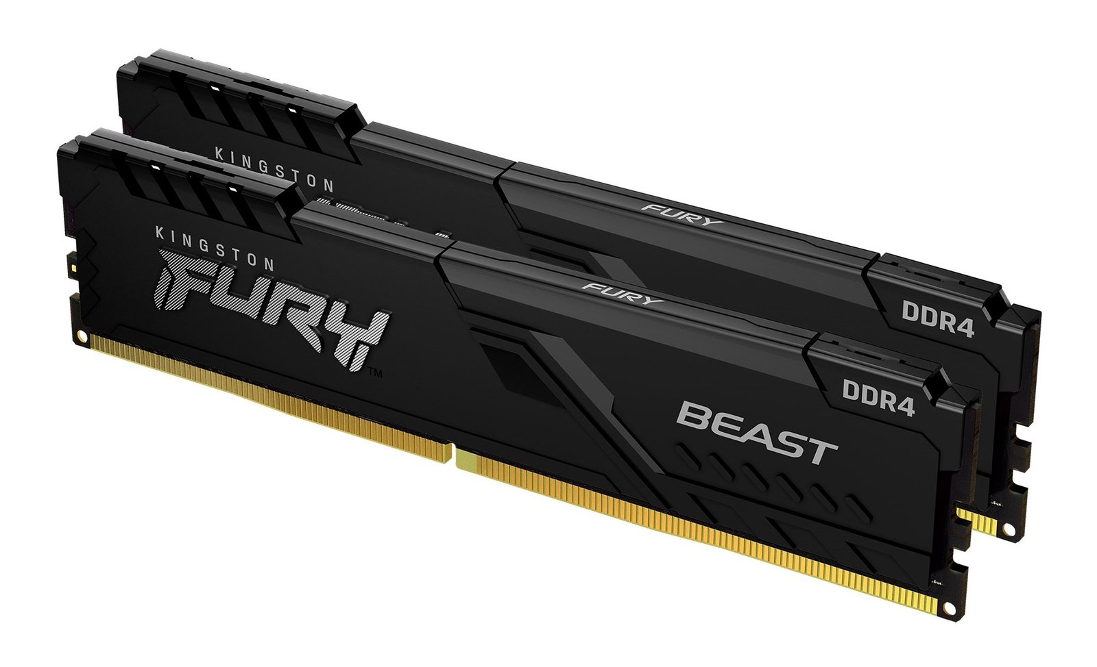 Kingston Technology FURY Beast 16GB 3200MT/s DDR4 CL16 DIMM (Kit of 2) Black KF432C16BBK2/16