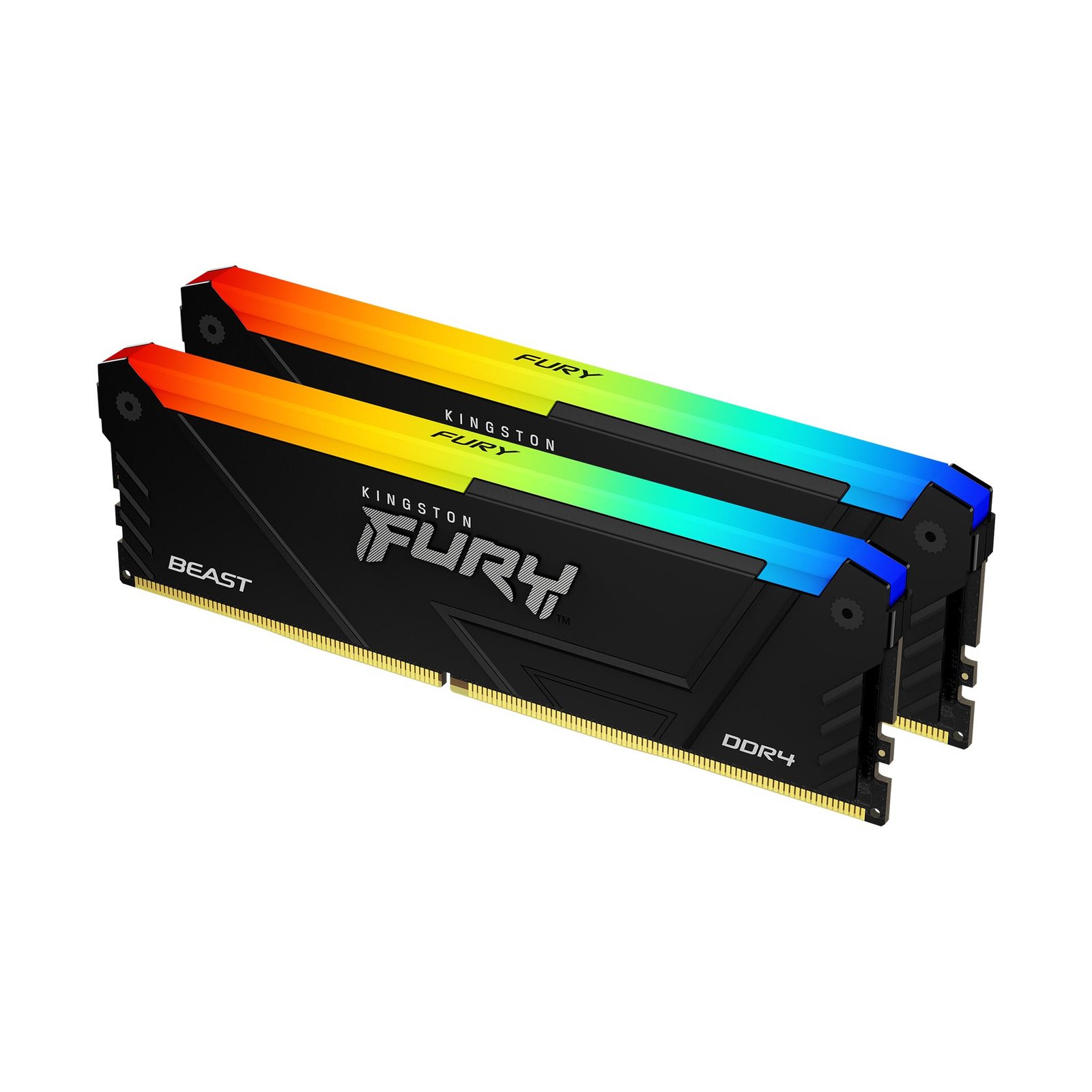 Kingston Technology FURY Beast 16GB 3600MT/s DDR4 CL17 DIMM (Kit of 2) RGB KF436C17BB2AK2/16