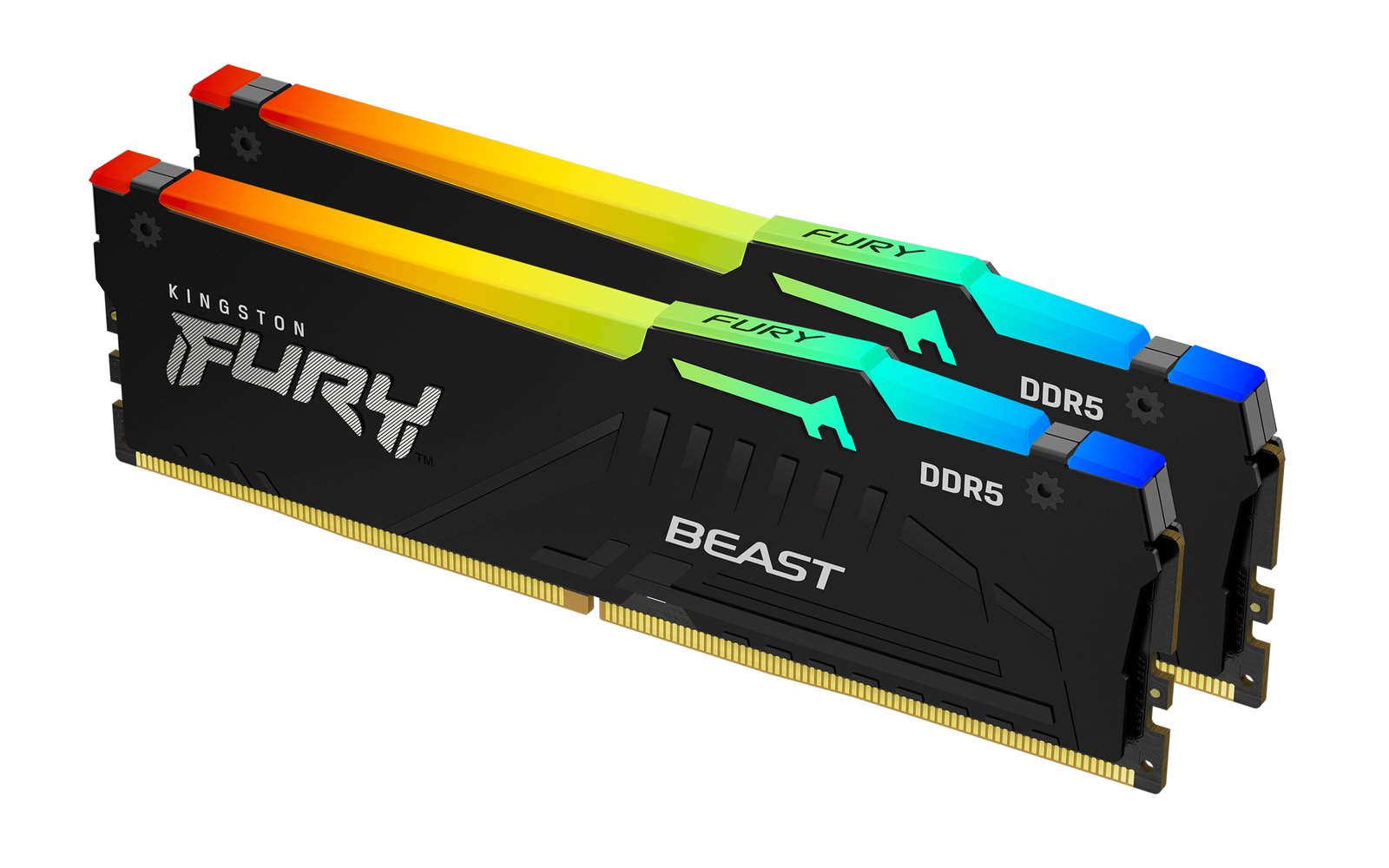 Kingston Technology FURY Beast 64GB 5600MT/s DDR5 CL40 DIMM (Kit of 2) RGB KF556C40BBAK2-64