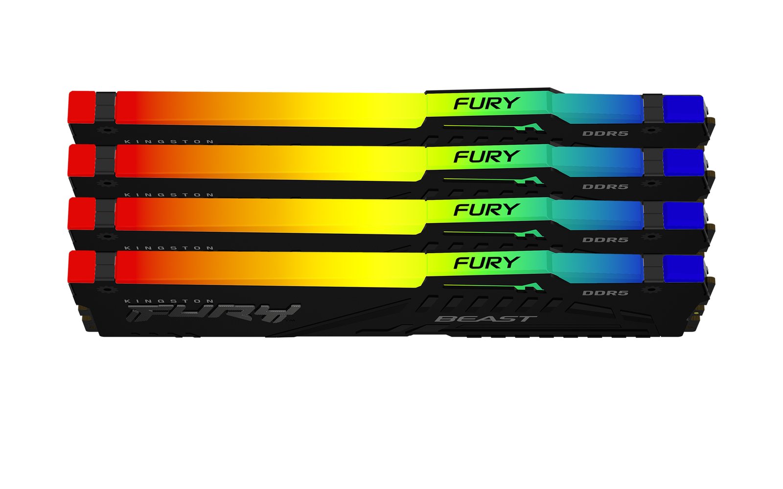 Kingston Technology FURY Beast 128GB 5600MT/s DDR5 CL40 DIMM (Kit of 4) RGB XMP KF556C40BBAK4-128